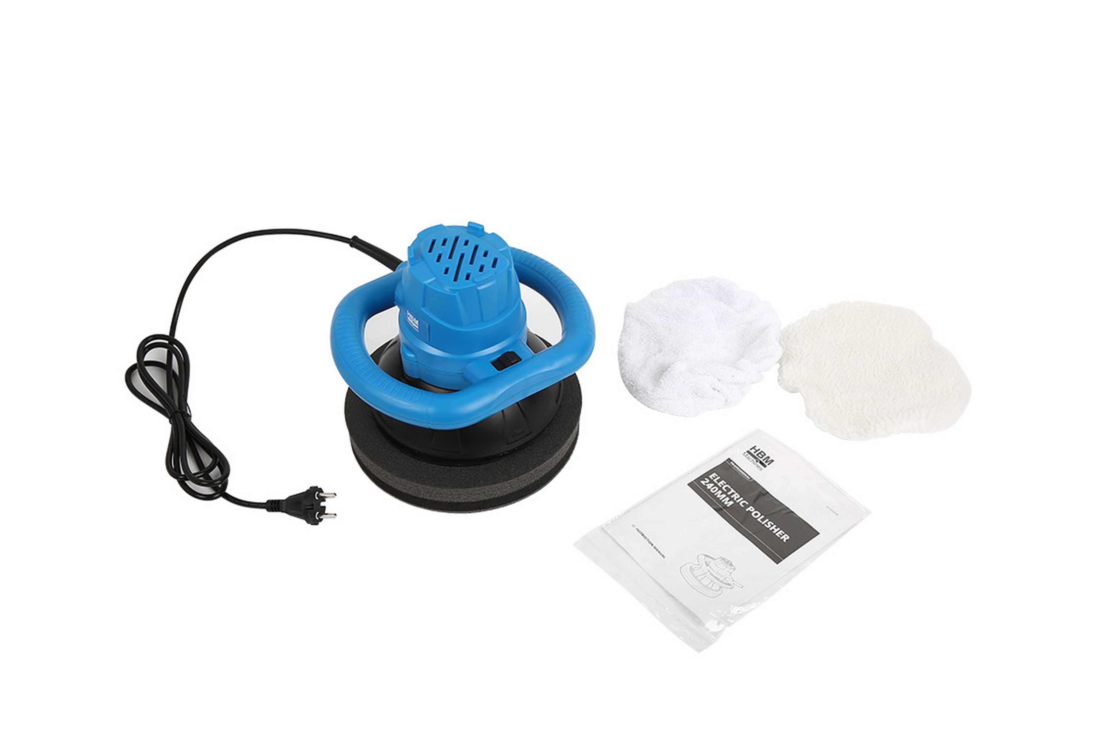 Pulidora profesional HBM, pulidora de automóviles 240 mm Image 5