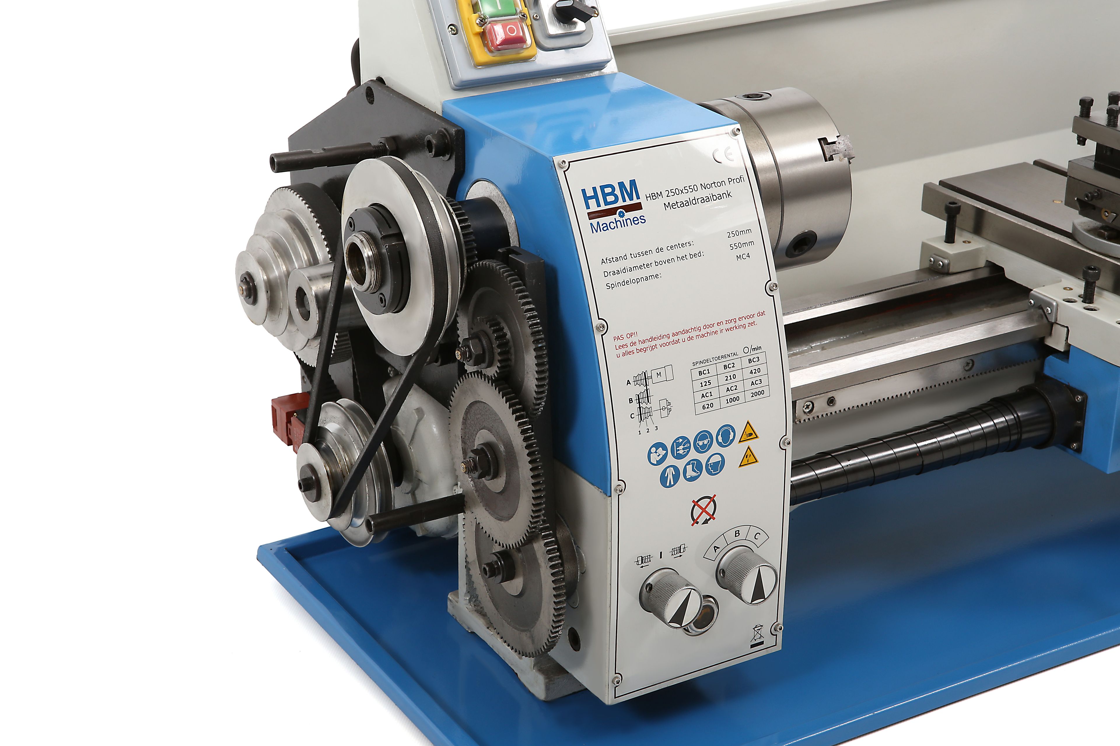 HBM metaaldraaibank 250 x 550 norton Image 4