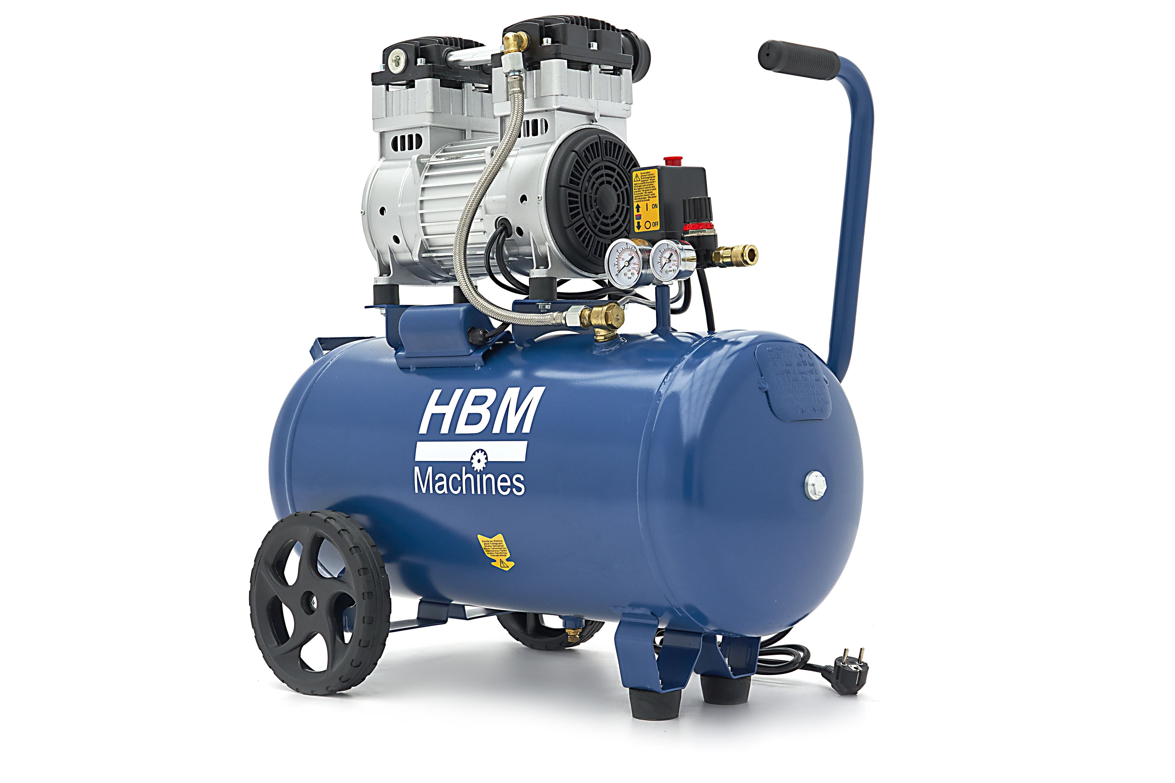 HBM low-noise olie vrije compressor 50 liter Image 3