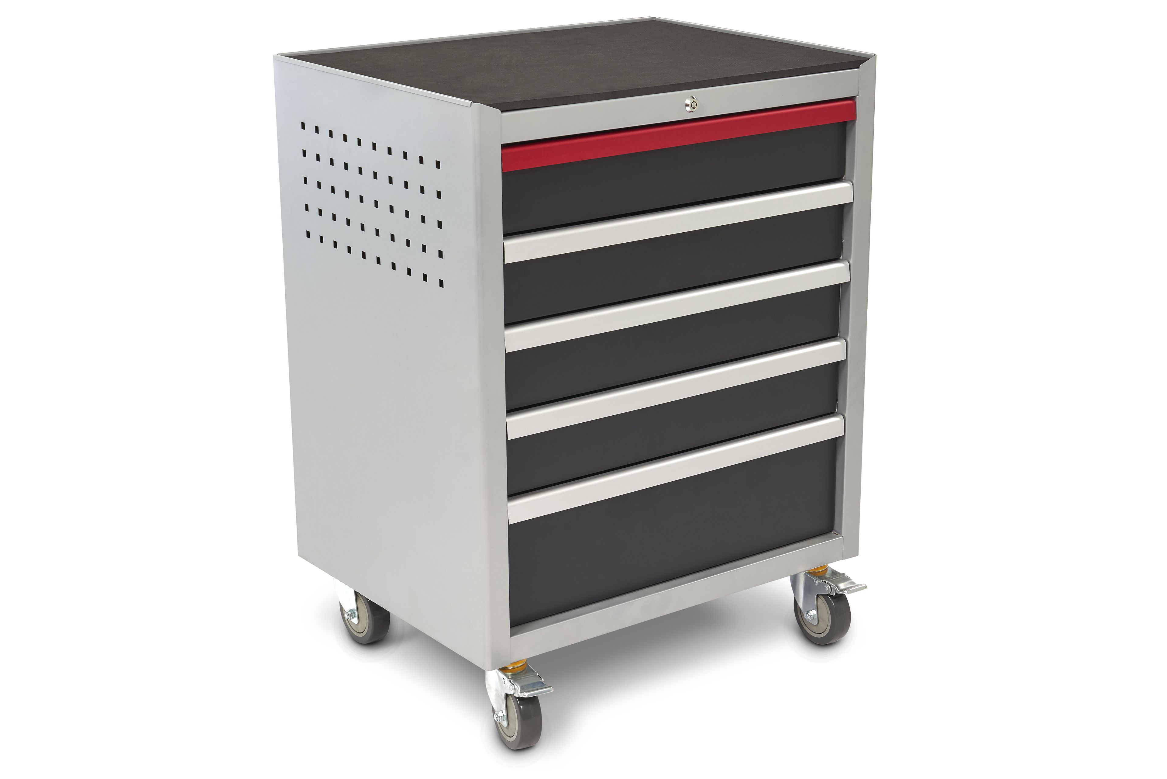 HBM Carrello portautensili professionale deluxe a 5 cassetti per l'arredamento di officine Image 3