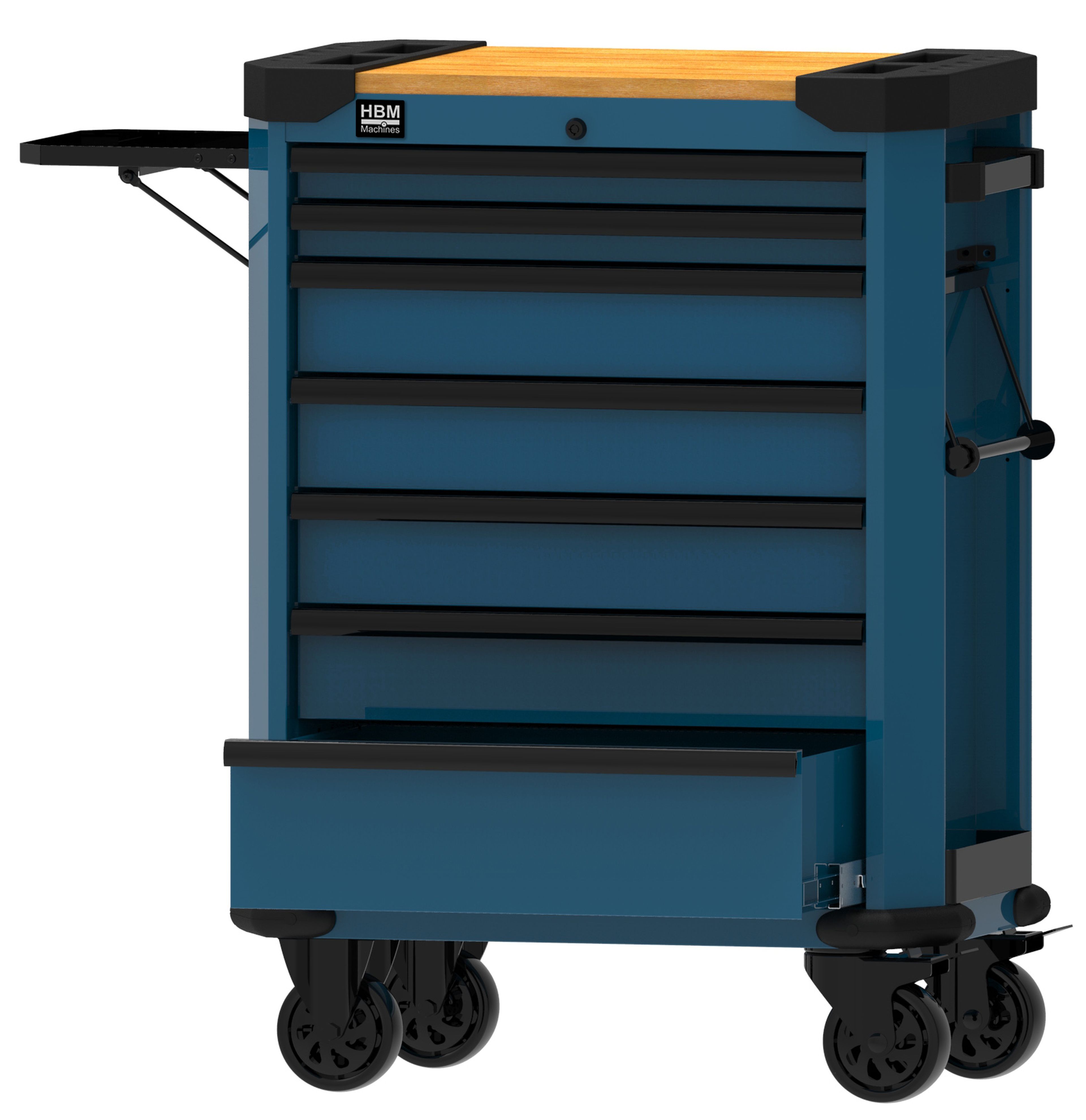 Carro de herramientas HBM de 7 cajones de 71 cm azul Image 2