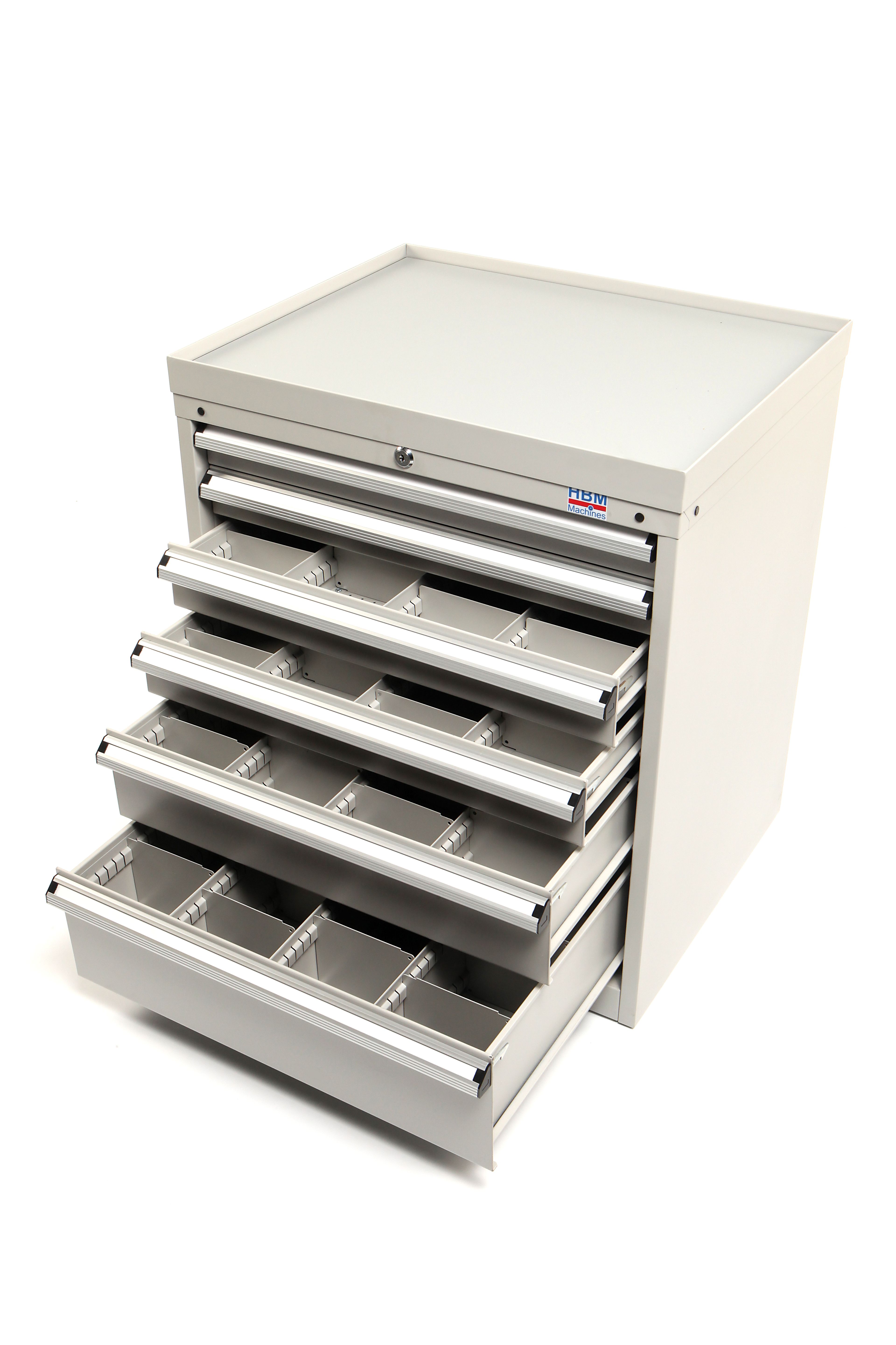 HBM Armoire à outils Profi 6 tiroirs 72 x 58 x 80 cm beige Image 5