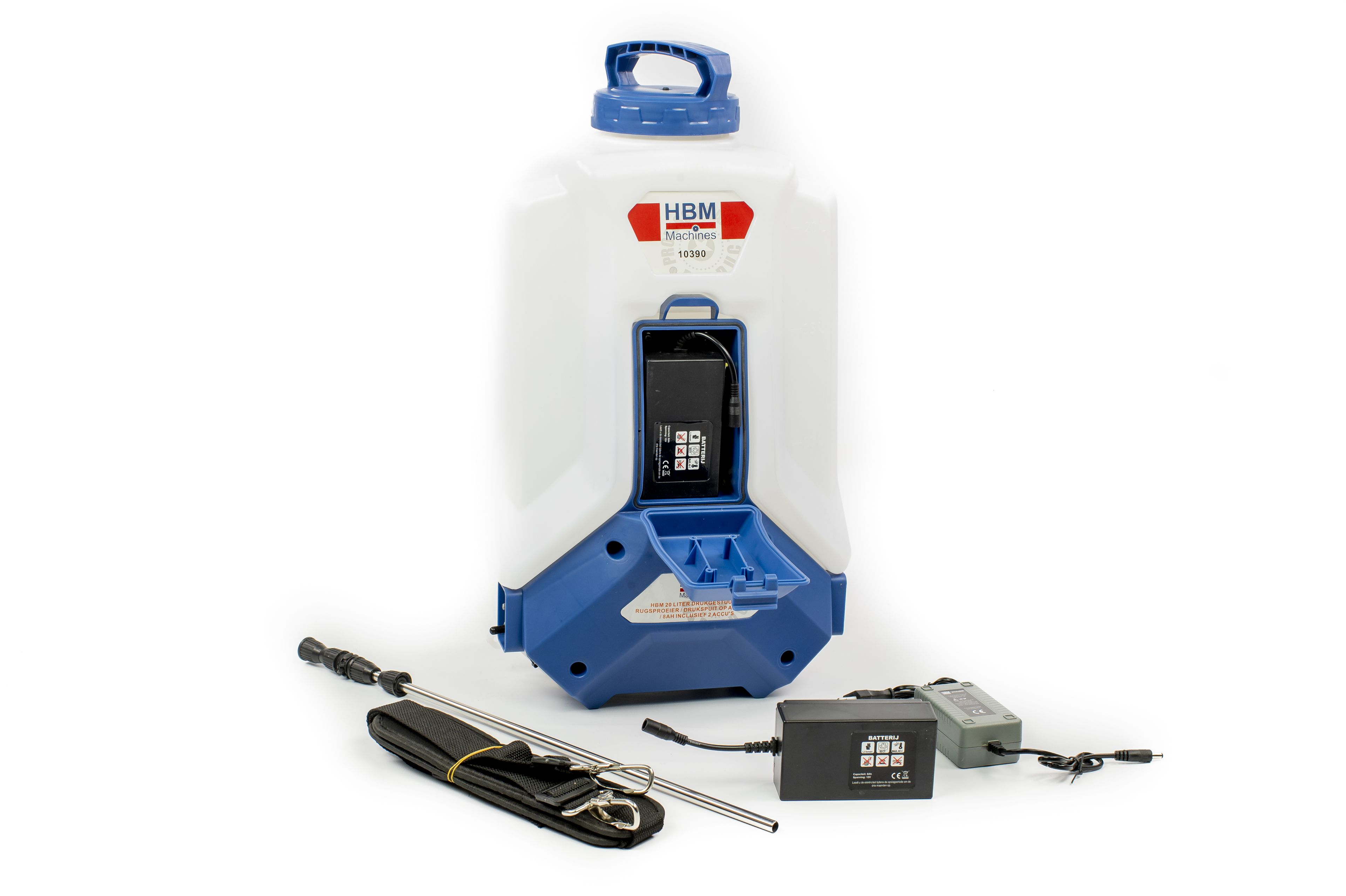 HBM 20 Liter Drukgestuurde Rugsproeier / Drukspuit op Accu 12-V / 8Ah inclusief 2 Accu's Image 2