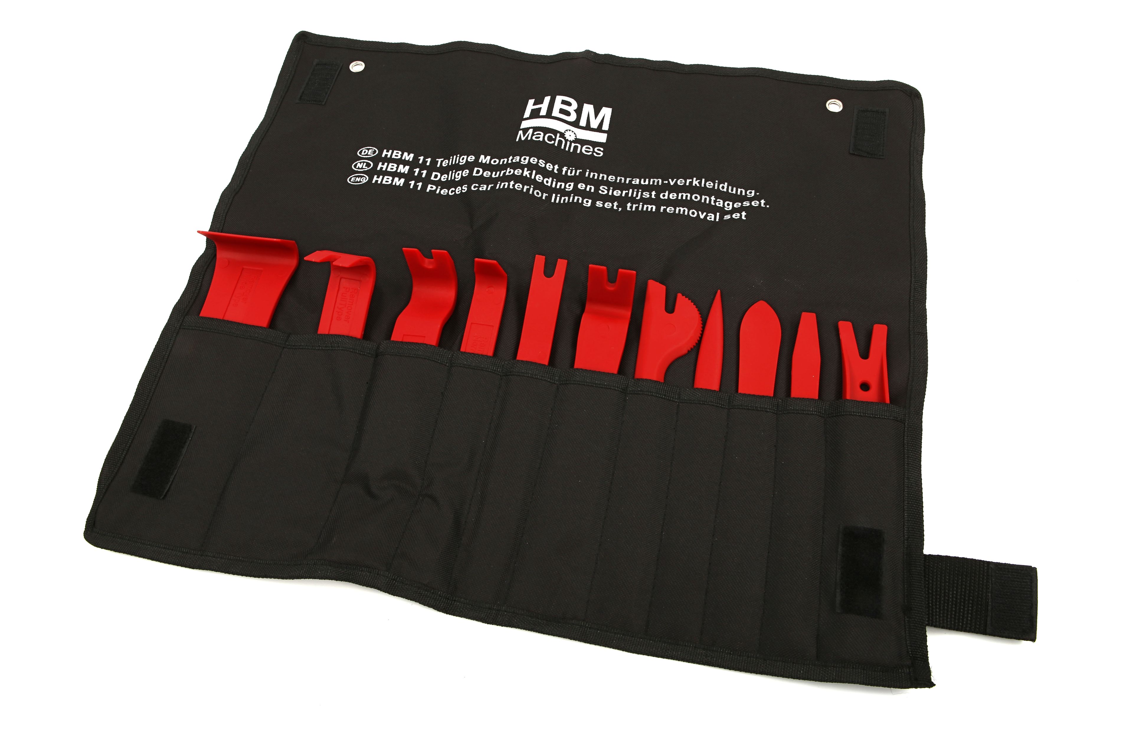 Ensemble de démontage de garniture de porte et de bande de garniture HBM, 11 pièces