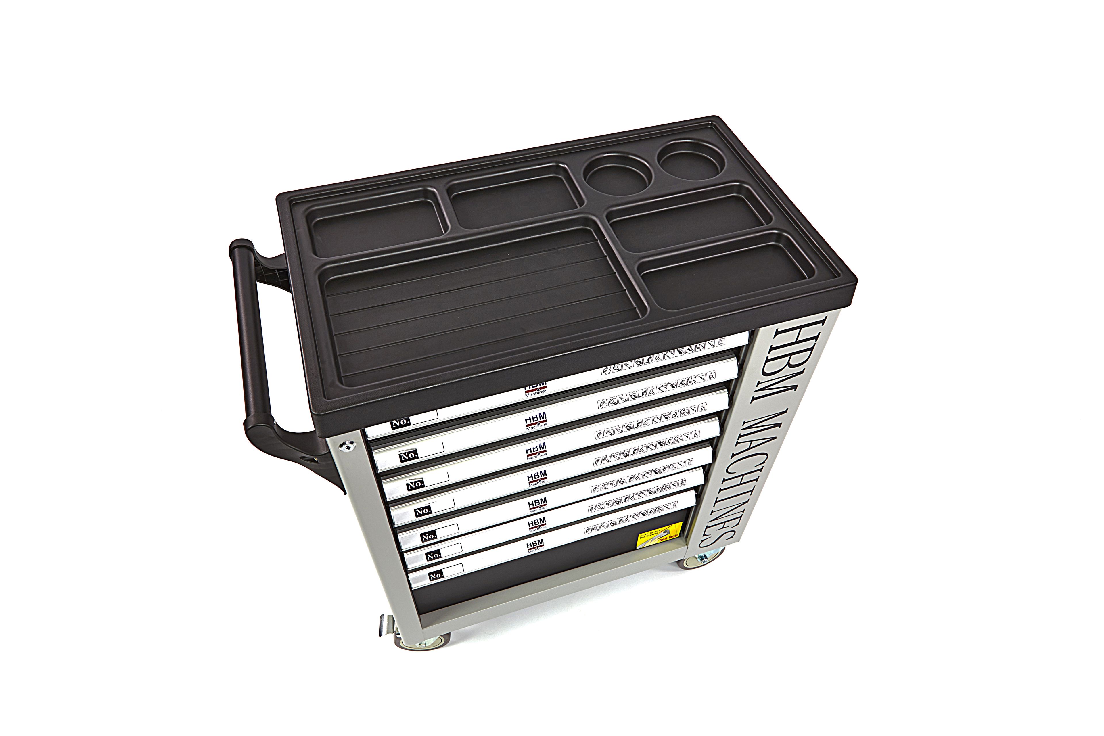 HBM gefüllter Werkstattwagen 245-teilig metrische Größen, schwarz Image 32