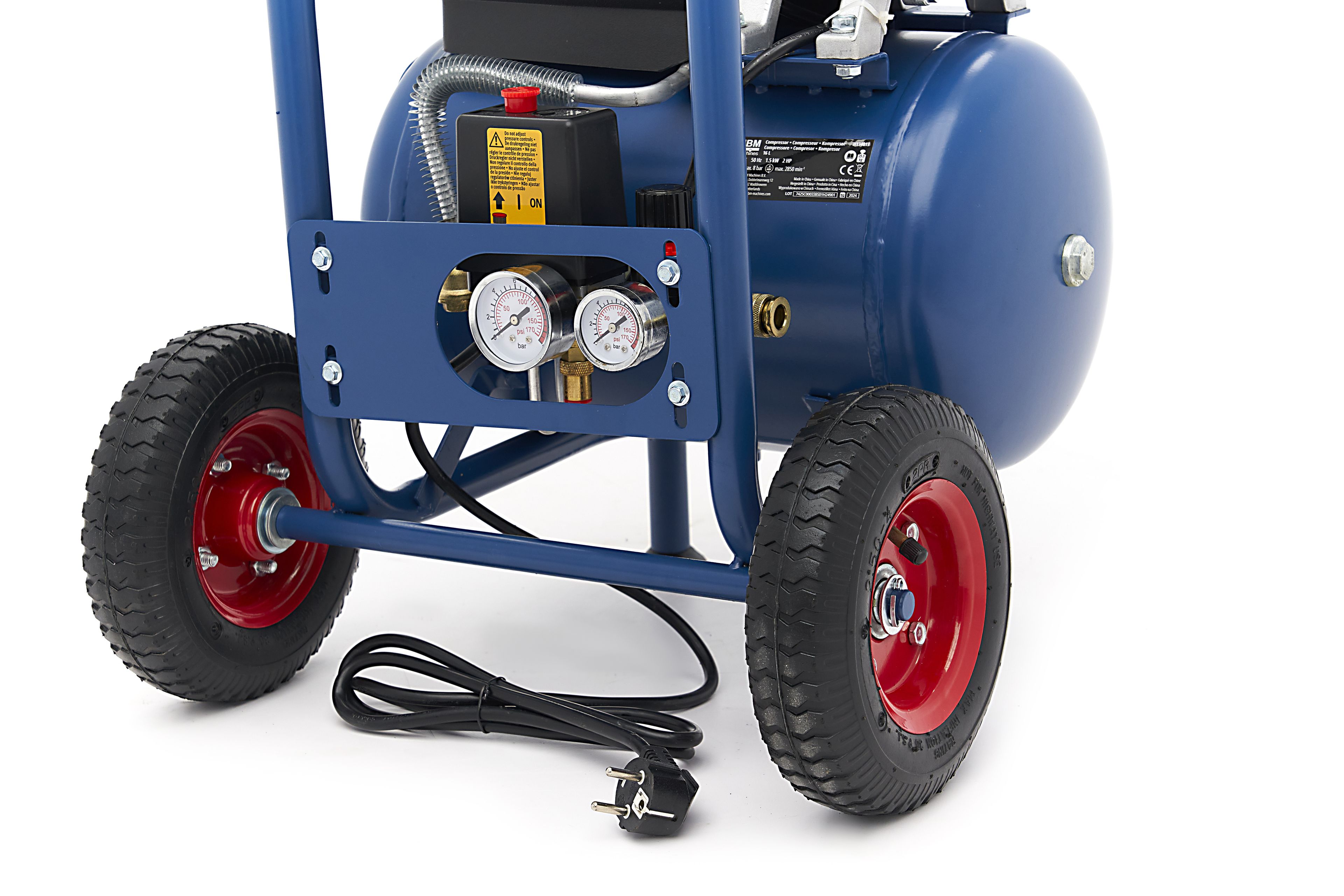 HBM oliegesmeerde compressor 16 liter Image 13