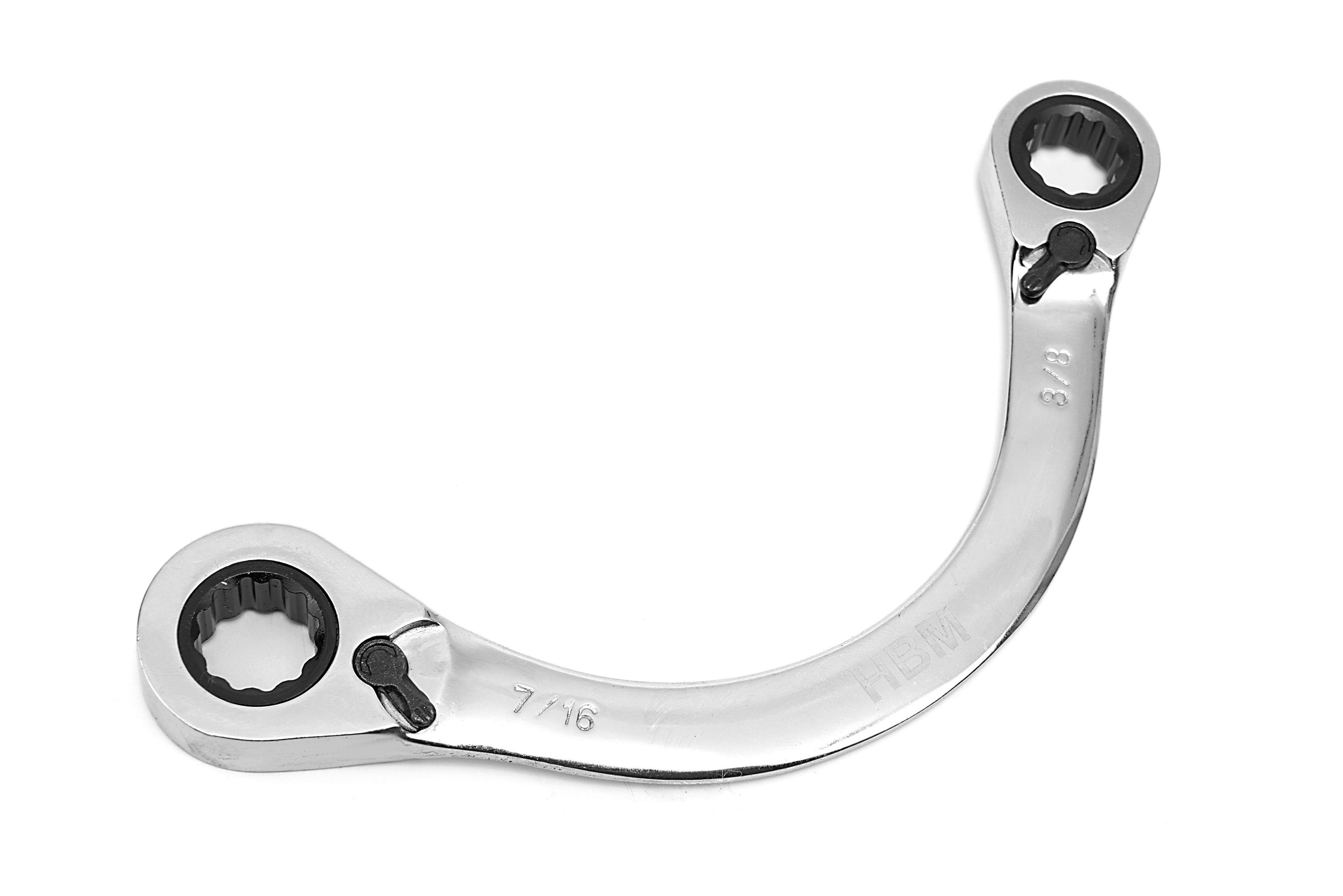 Juego de llaves de arranque profesional HBM de 4 piezas, juego de llaves de media luna Image 5