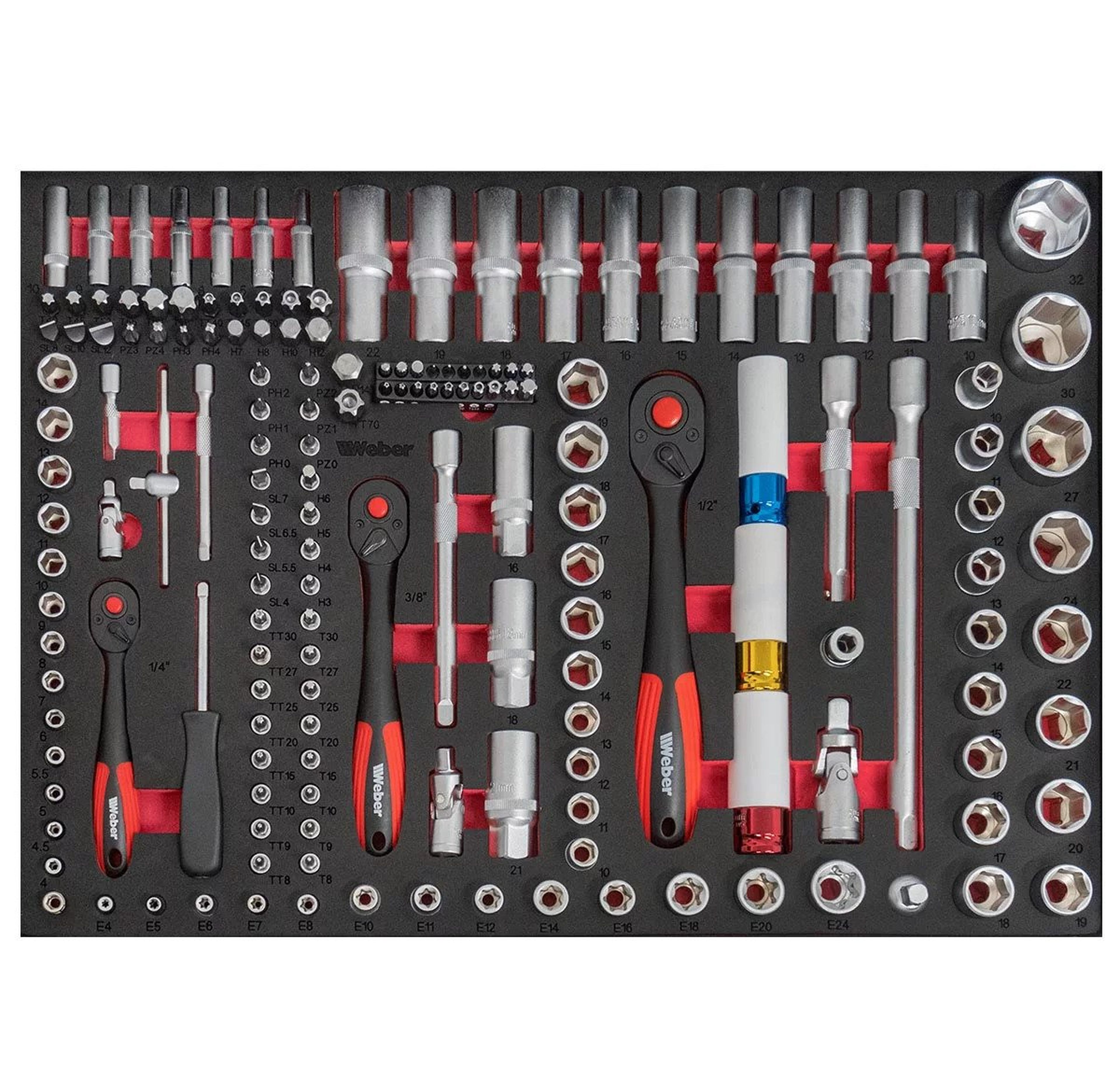Weber Gevulde gereedschapswagen incl. papierrolhouder - 300-delig Image 5