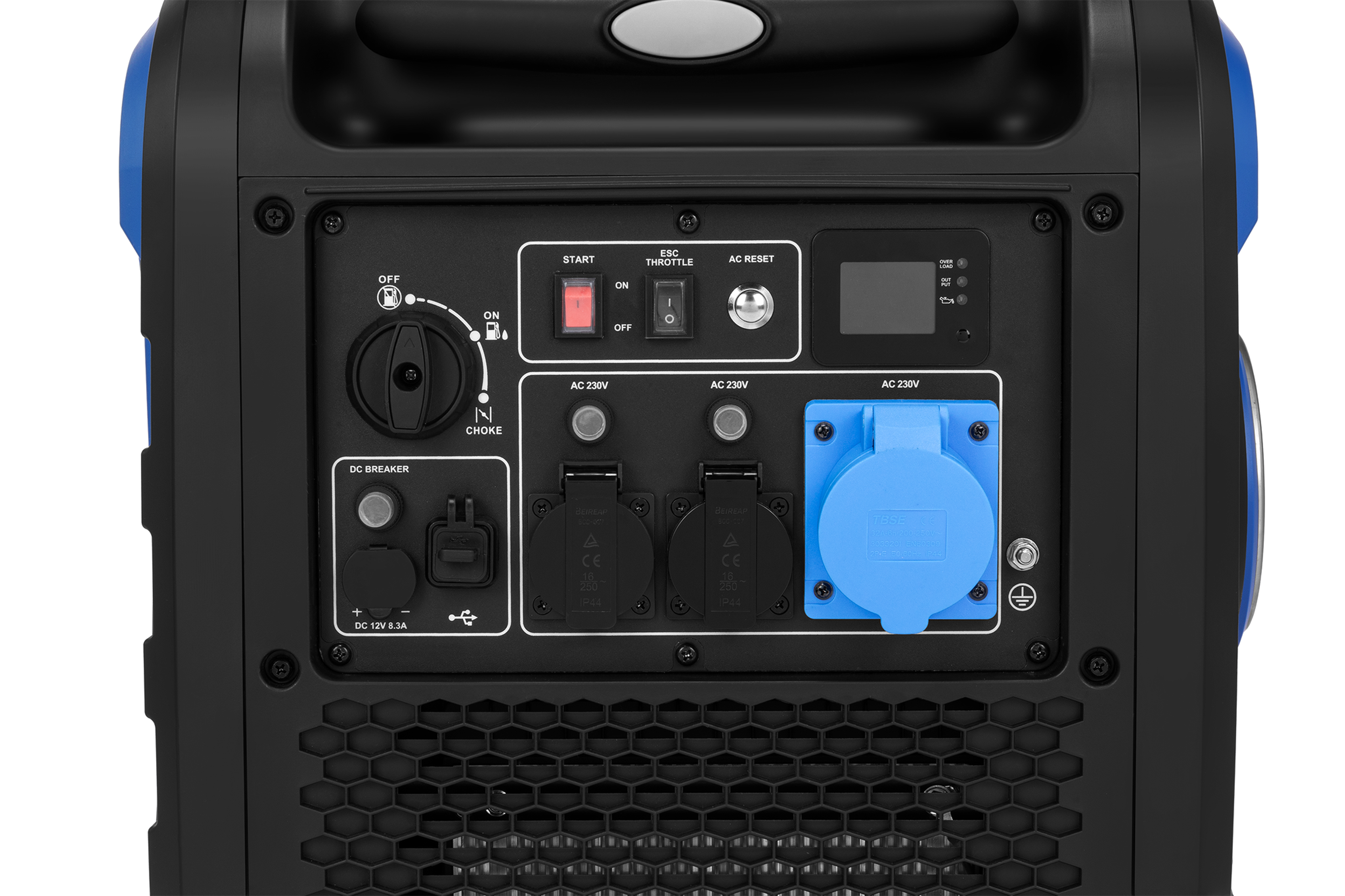 HBM générateur onduleur avec moteur à essence de 327 cm³ 230V 6500W Image 7