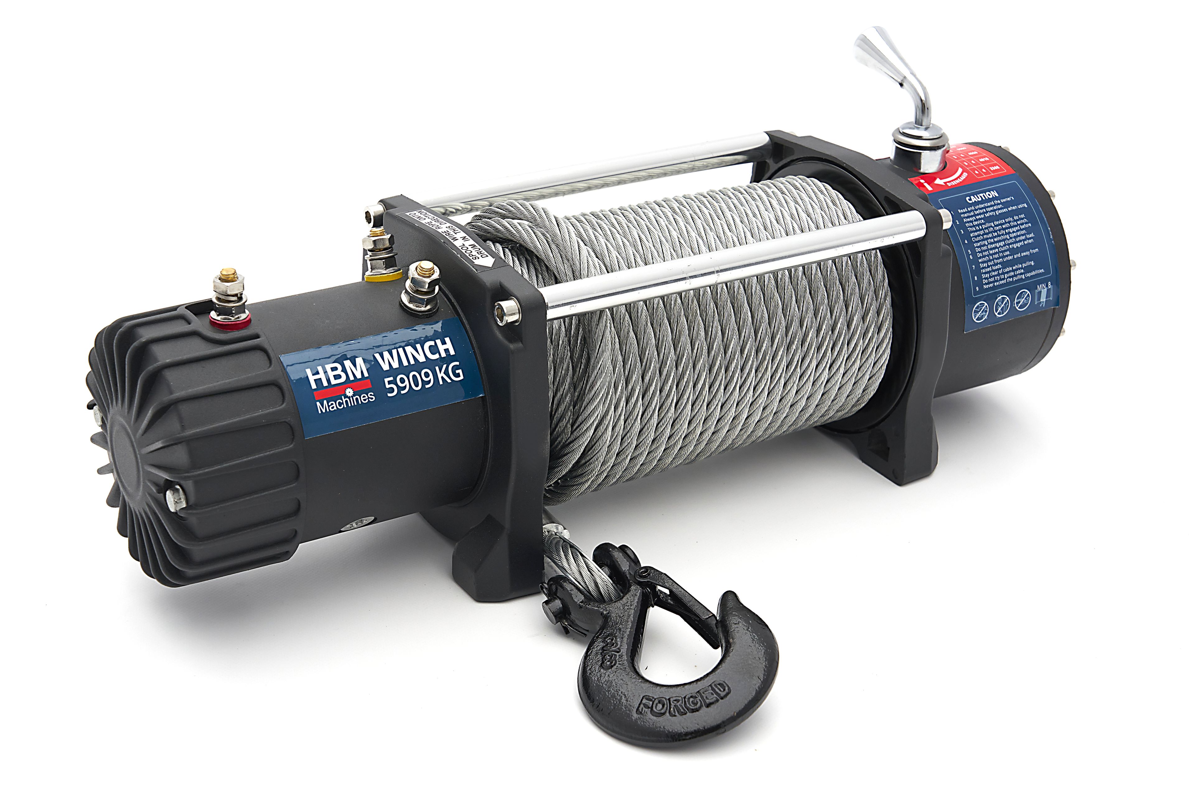 HBM 2000 kg 12 Volt Cabrestante Profesional de Bumper con control remoto fijo y inalámbrico Image 3