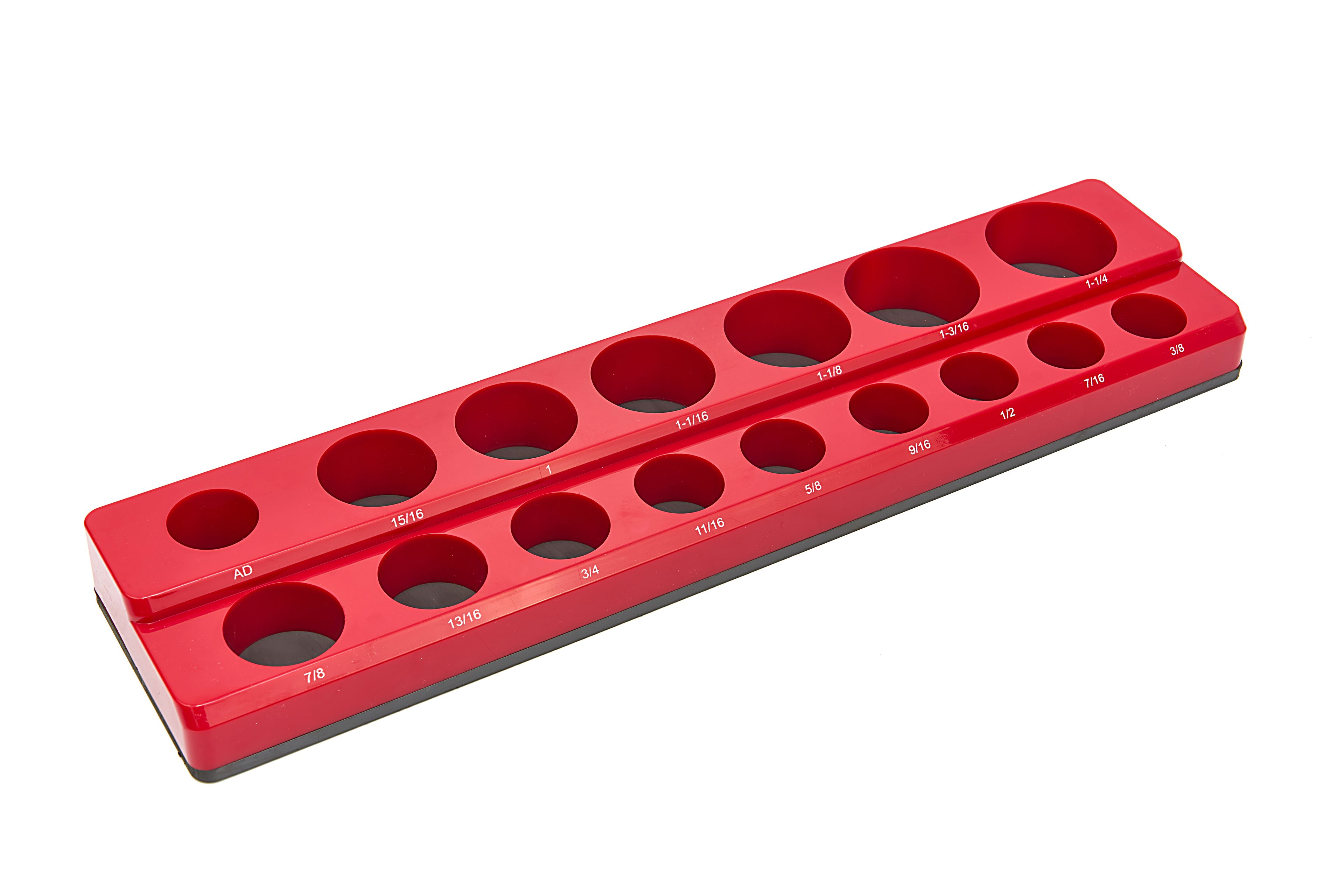 HBM Magnet-Zubehörhalter für 16 Stück 3/8 Zoll englische Größen, Rot Image 2