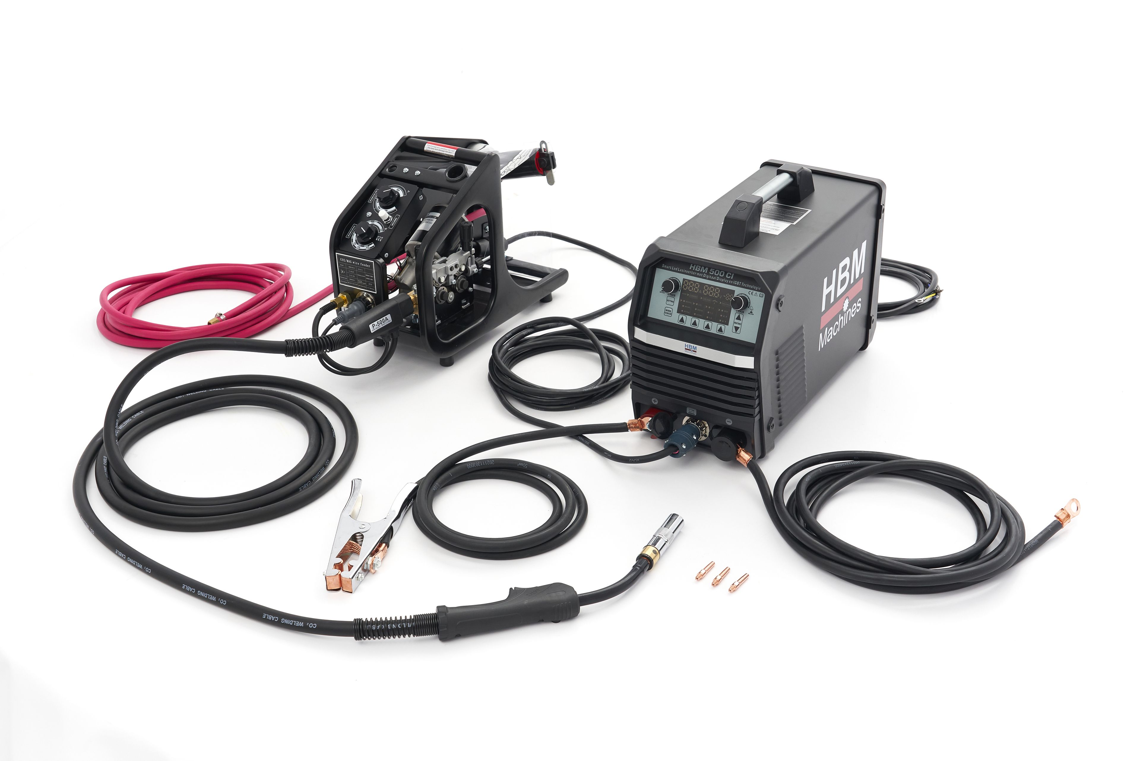 HBM 500 CI Smart Led Inversor de Soldadura con Pantalla Digital y Tecnología IGBT 400 voltios – Negro