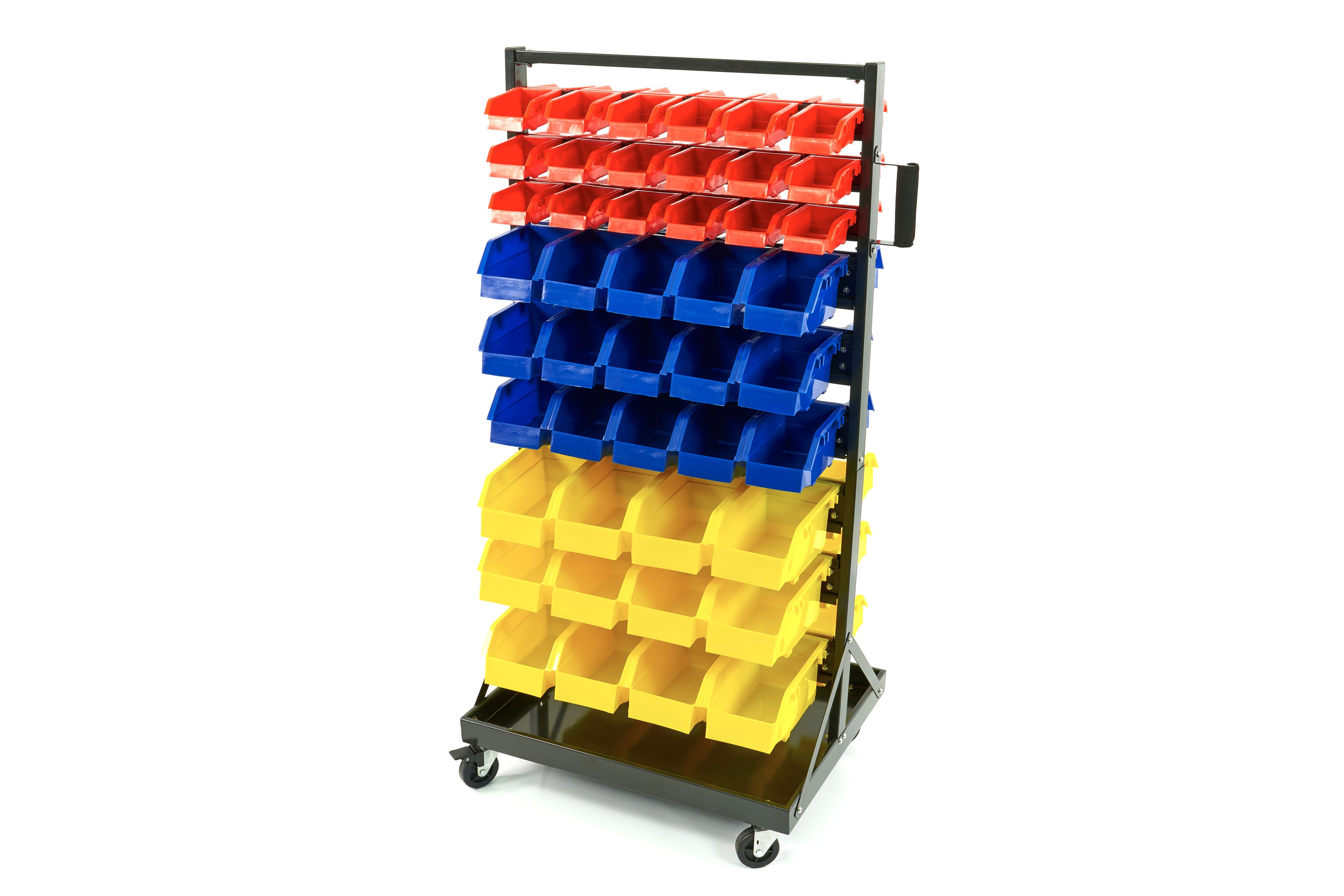 HBM Estantería de almacenamiento móvil con 90 ubicaciones de almacenamiento