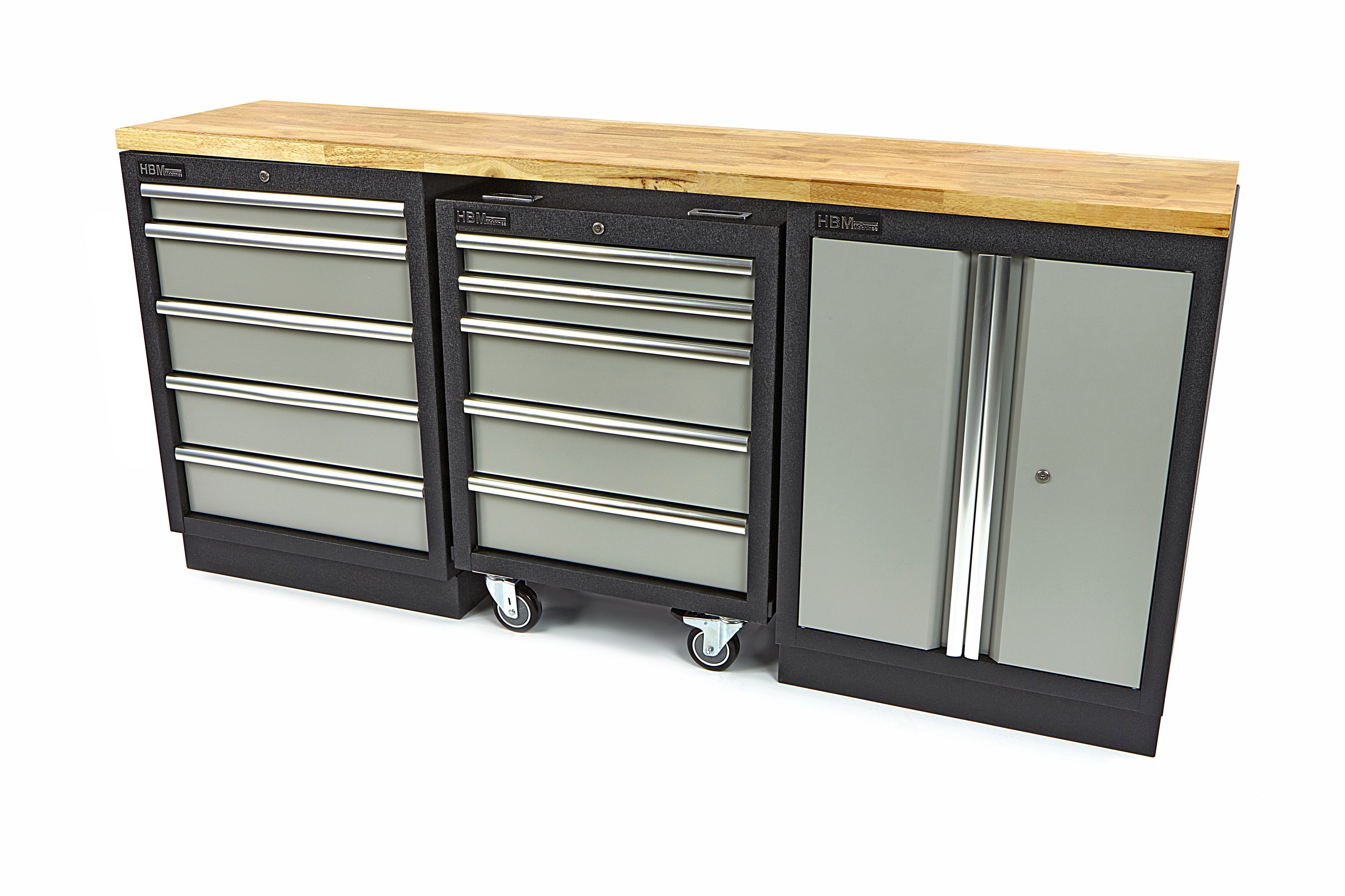 HBM 5-Schubladen-Profi-Werkzeugwagen für Werkstattausrüstung Image 10