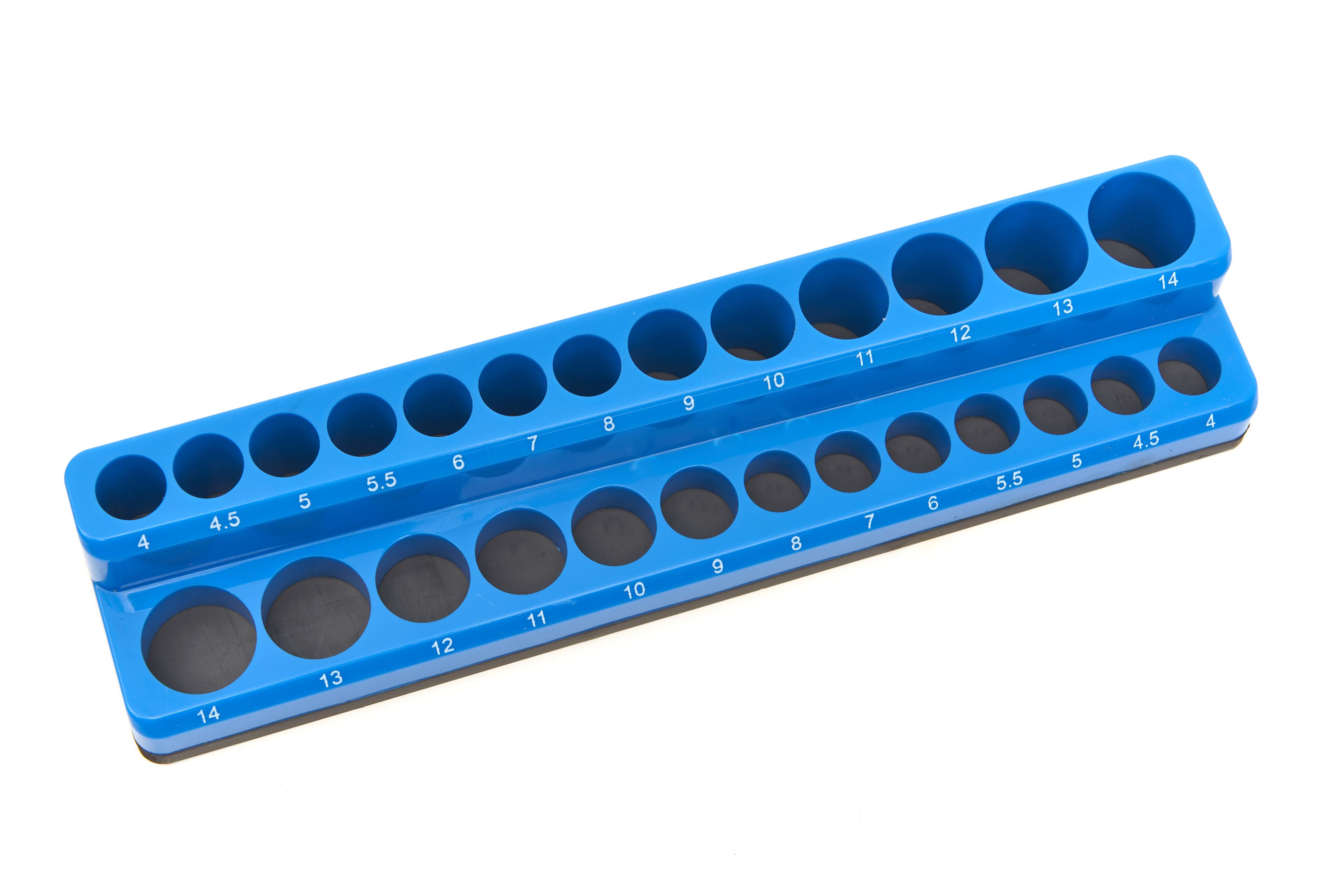 HBM Porte-accessoires magnétique pour 26 pièces 1/4 pouce (tailles métriques), bleu Image 3