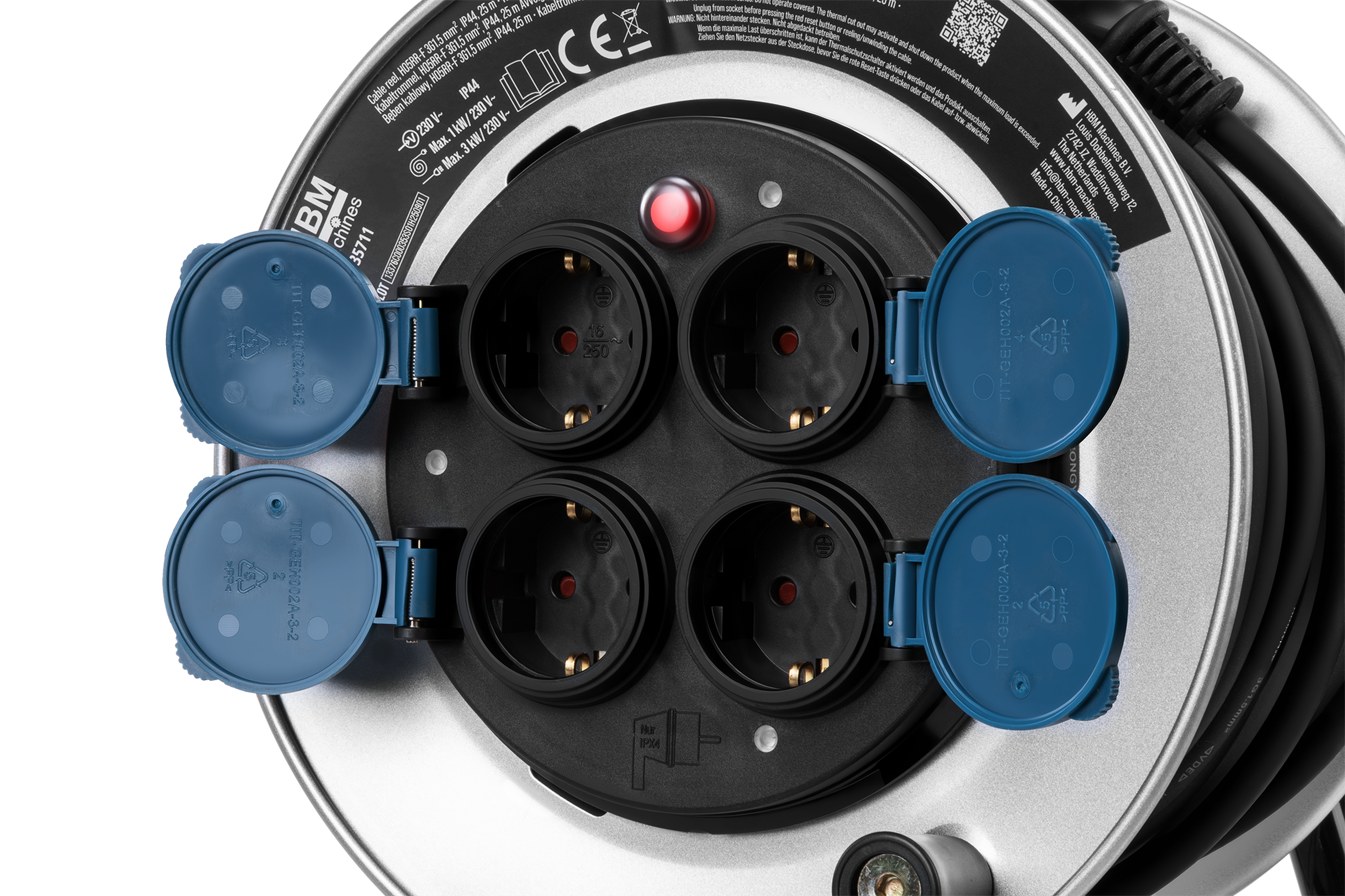 HBM Kabeltrommel H05RR-F 3G1.5 mm2 | IP44 | 25 m Image 5