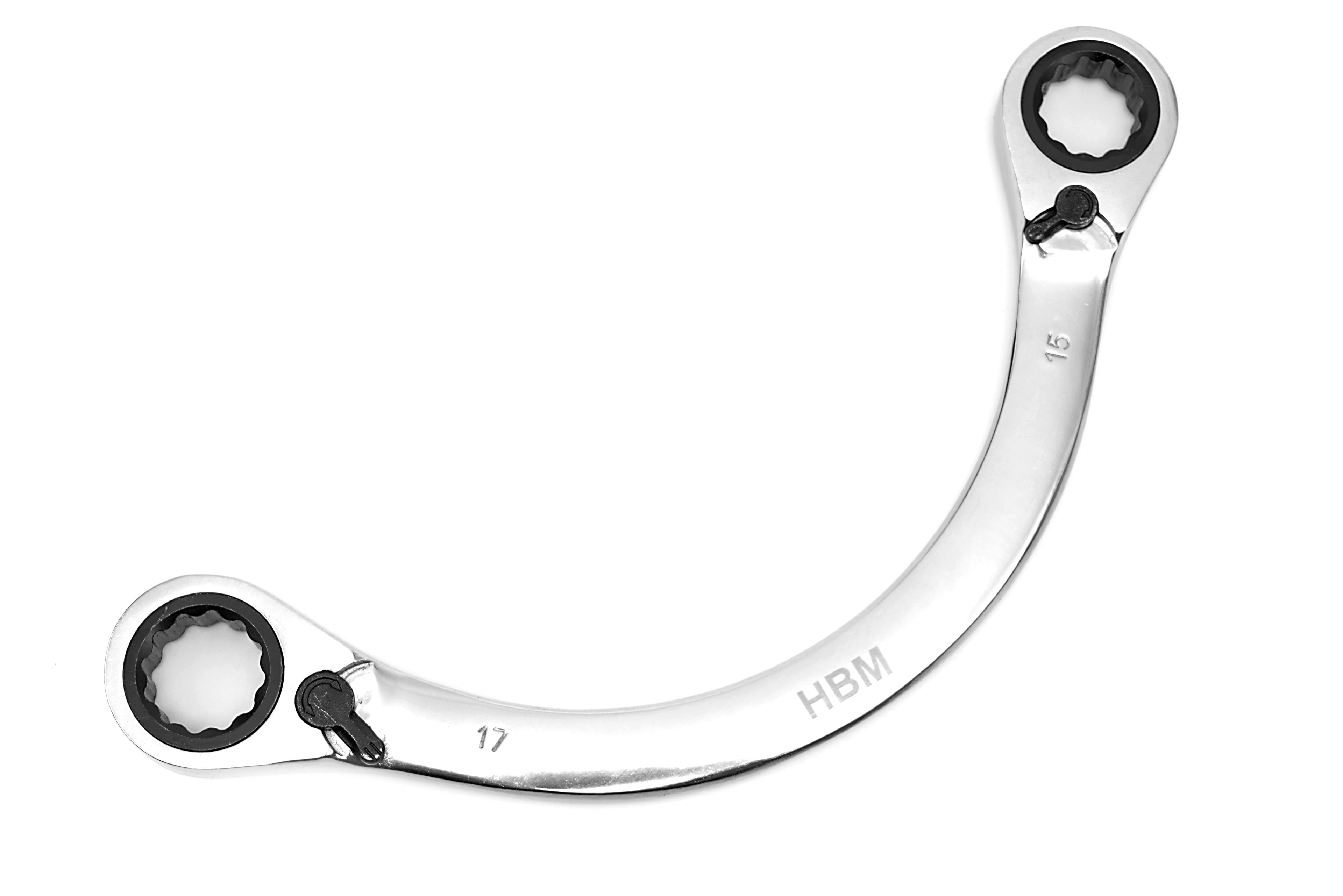 HBM Ringschlüssel Halbmond, Halbmondringratschensatz 5-teilig Image 7