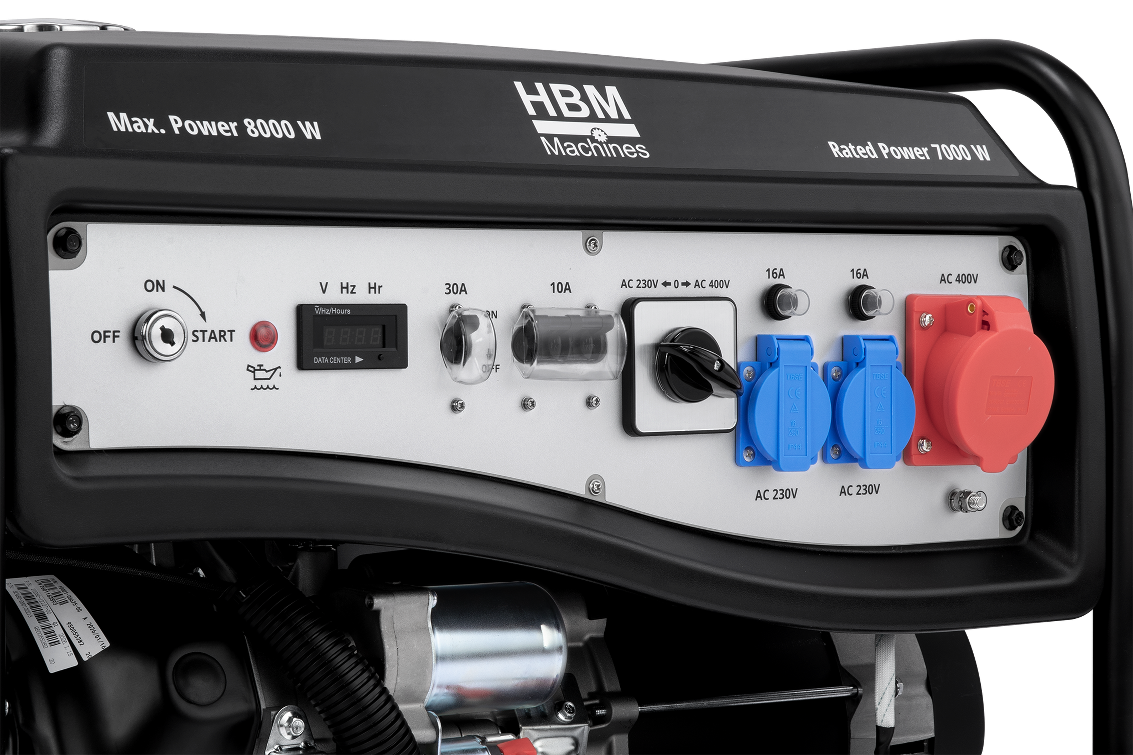 HBM générateur avec moteur à essence de 459 cm³ 230V/400V 8000W Image 7