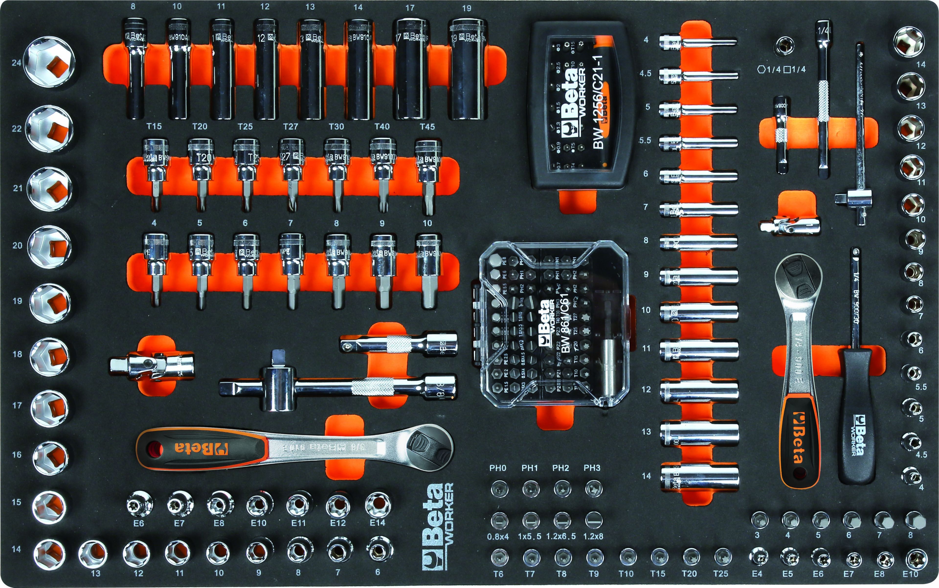 Beta XL Gevulde gereedschapswagen C2400S - 398 Delig Image 5