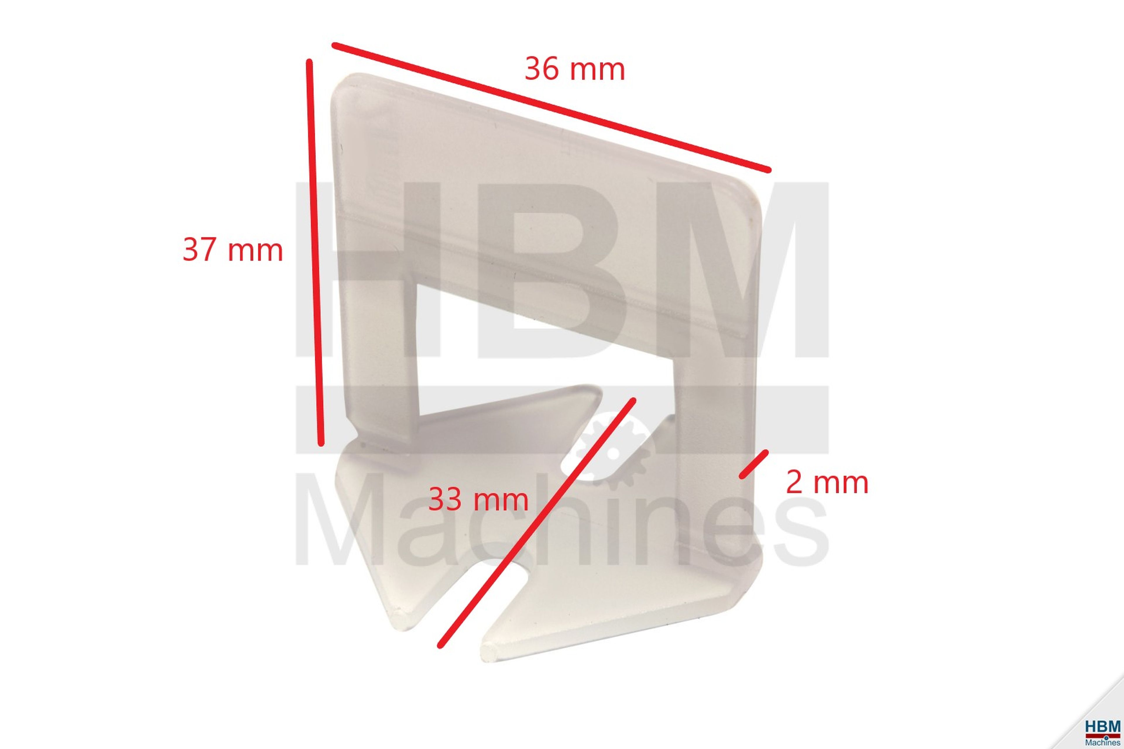 Jeu d'outils de nivellement de carreaux HBM 802 pièces, y compris les supports de distance. Image 7