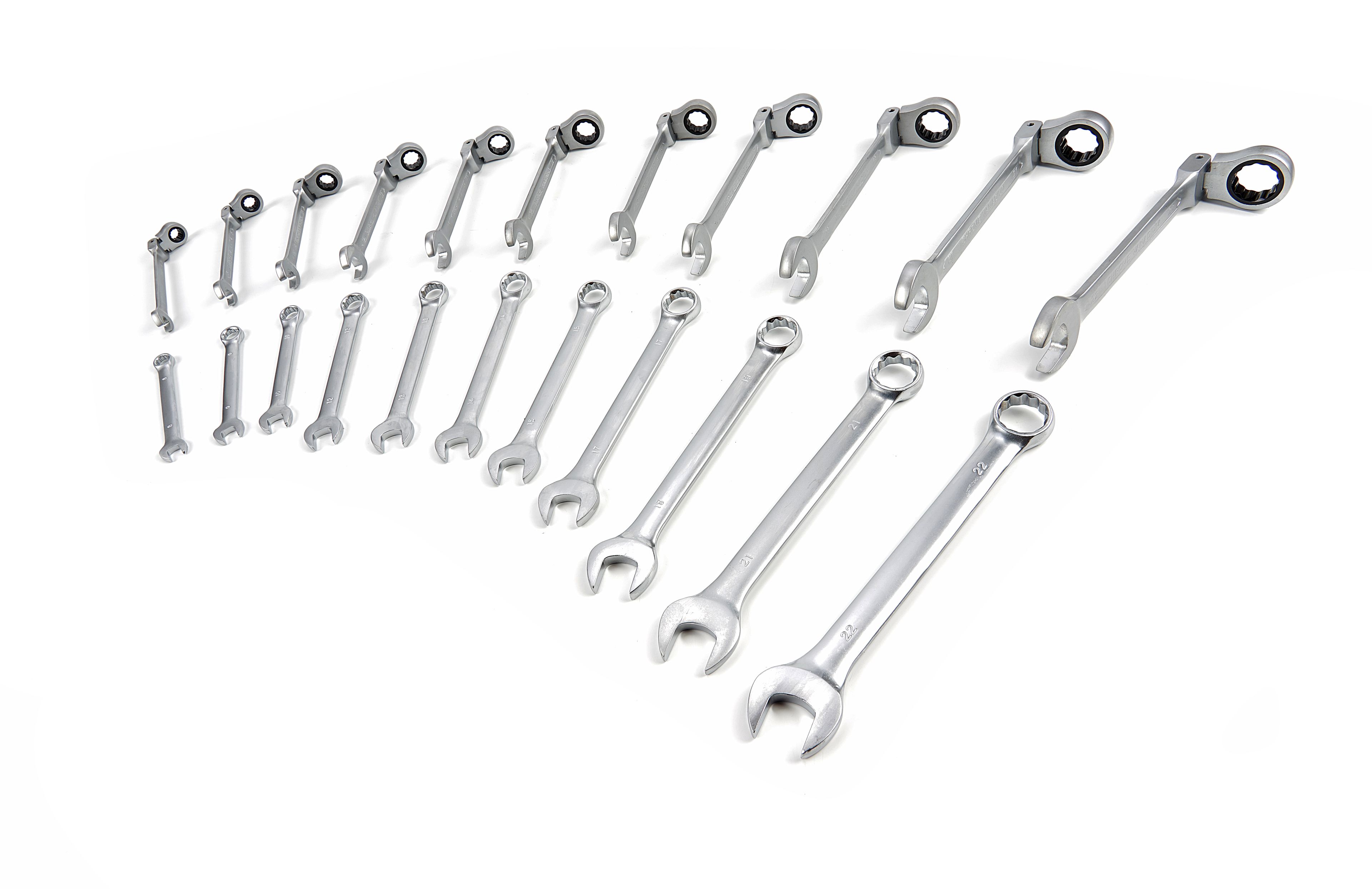 Conjunto de llaves de anillo de 22 piezas HBM con inserción de espuma de carbono para carrito de herramientas Image 7