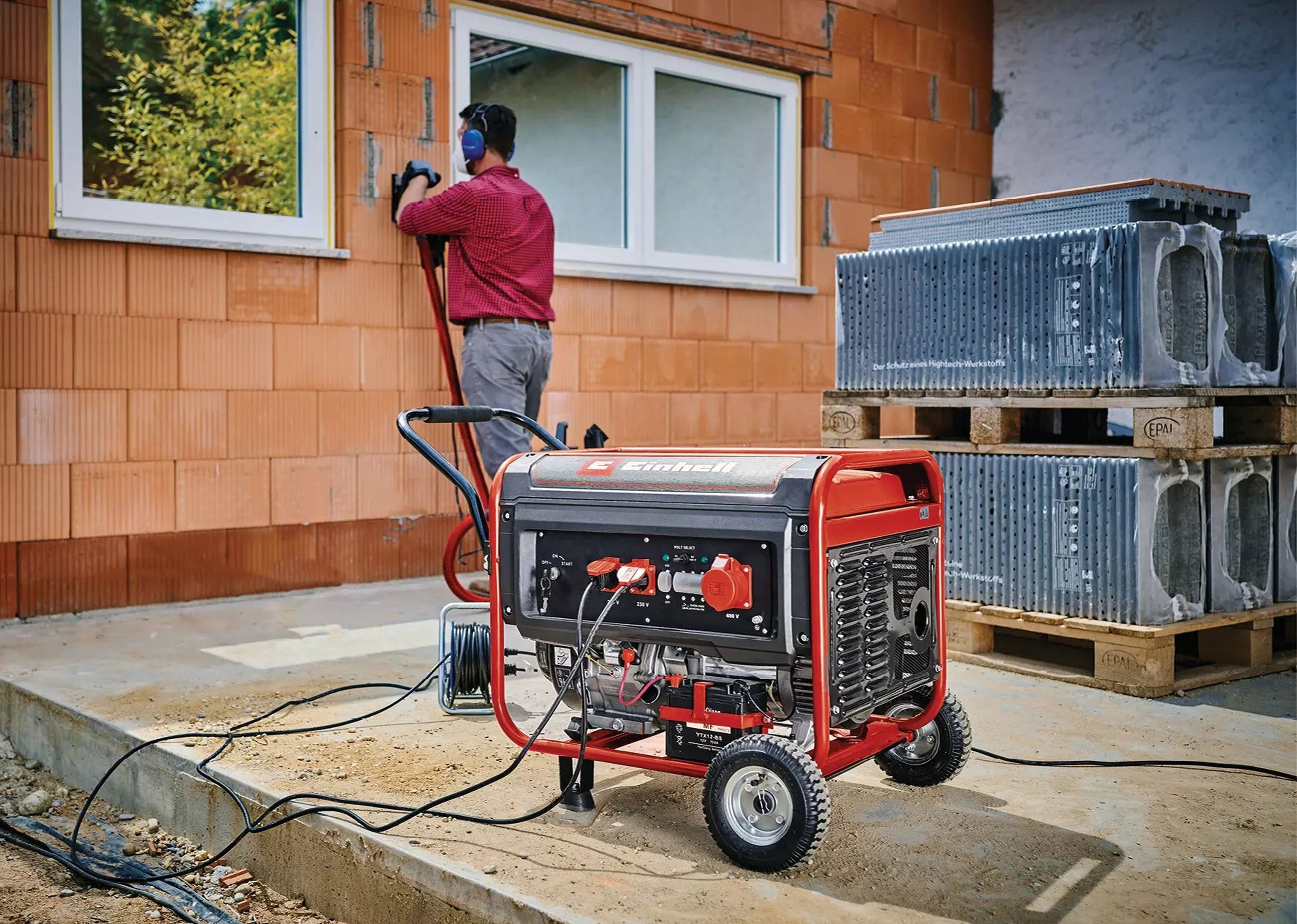 Einhell aggregaat, generator met 420 cc benzinemotor 230V 400V 3600W Image 5