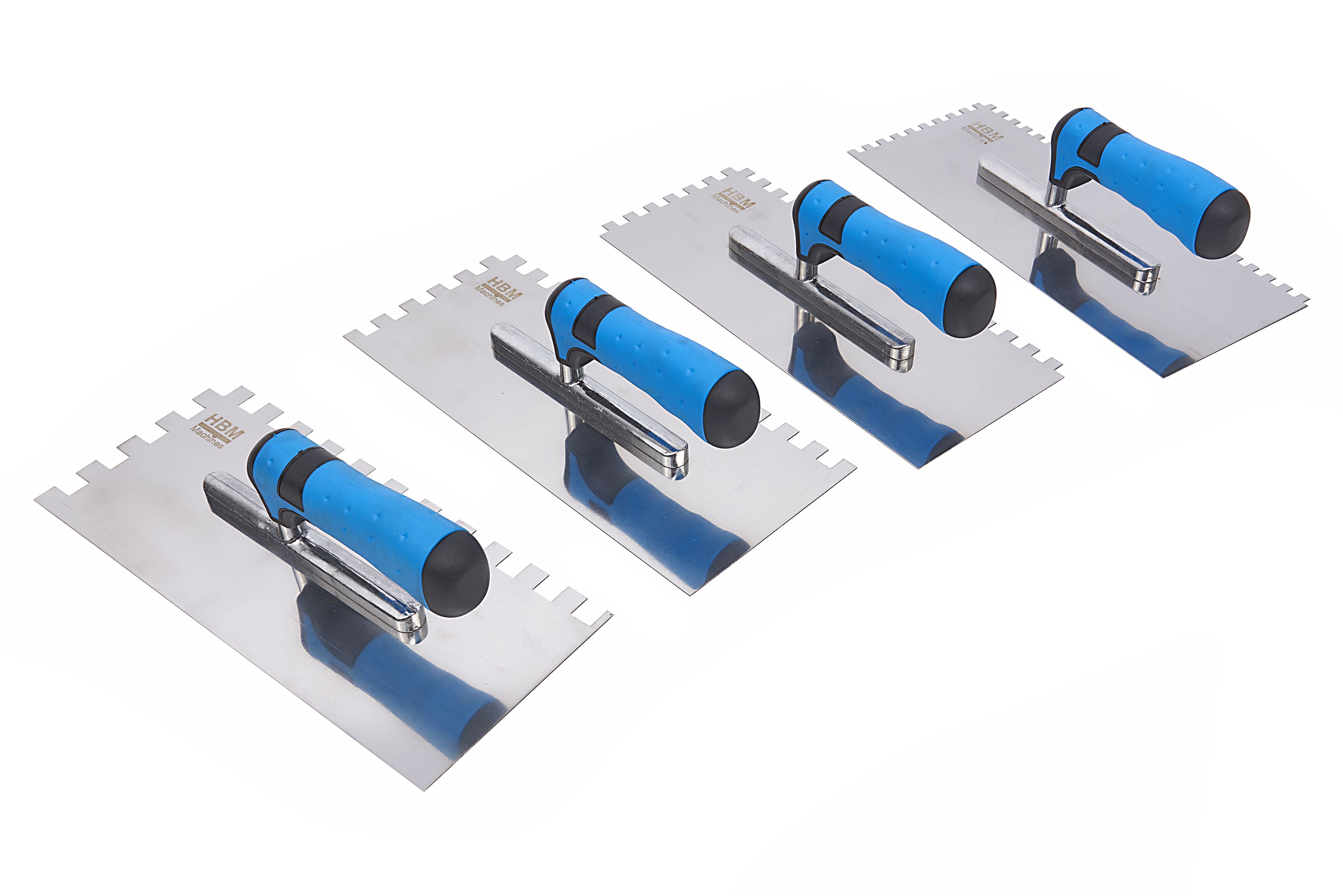 HBM Set di Spatole per Colla da 4 pezzi 6, 8, 10 e 12 mm.
