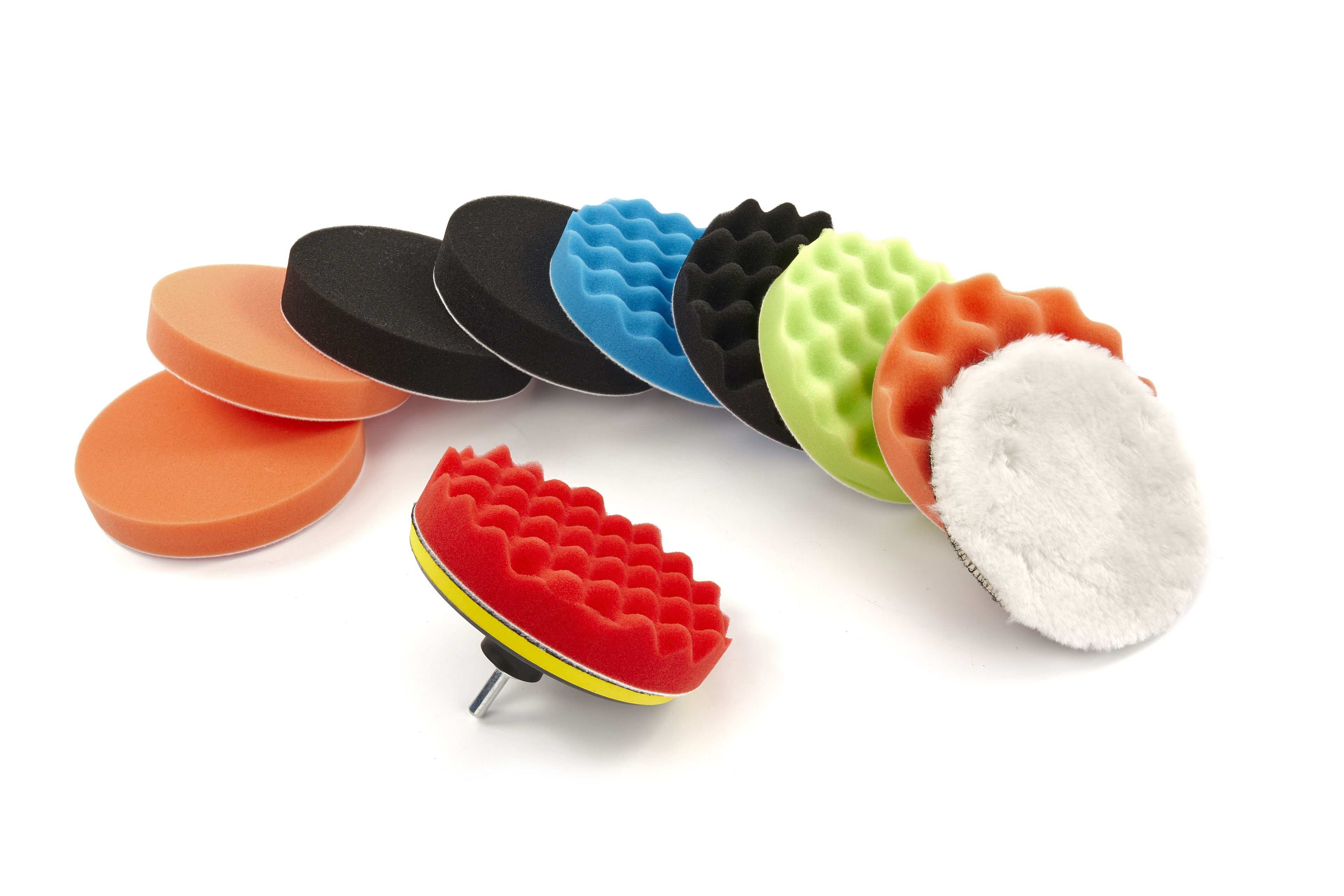 HBM Polijstsets met M14 en 6 mm Opname