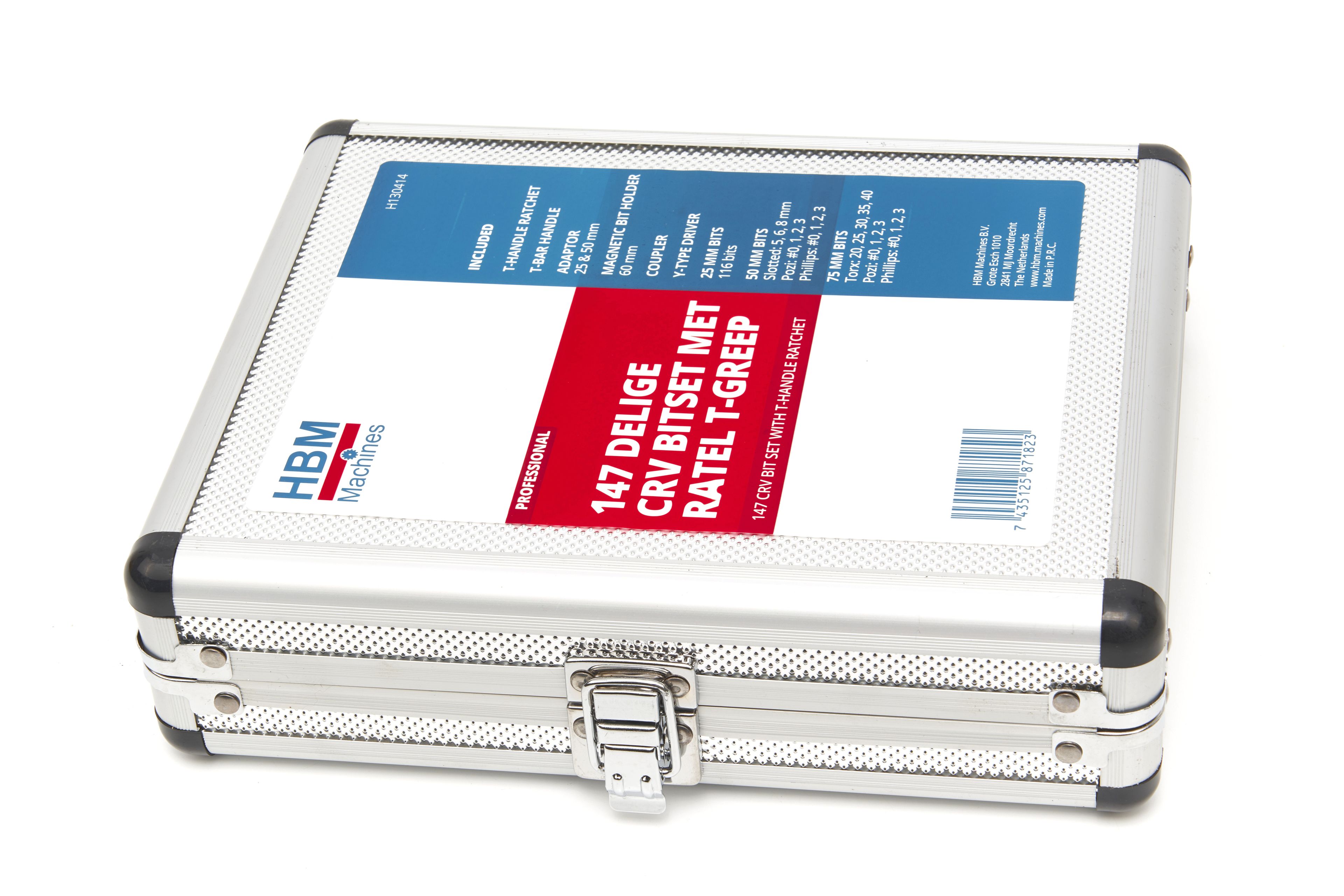 HBM CRV bitset met T-greep en handratel 147-delig Image 8
