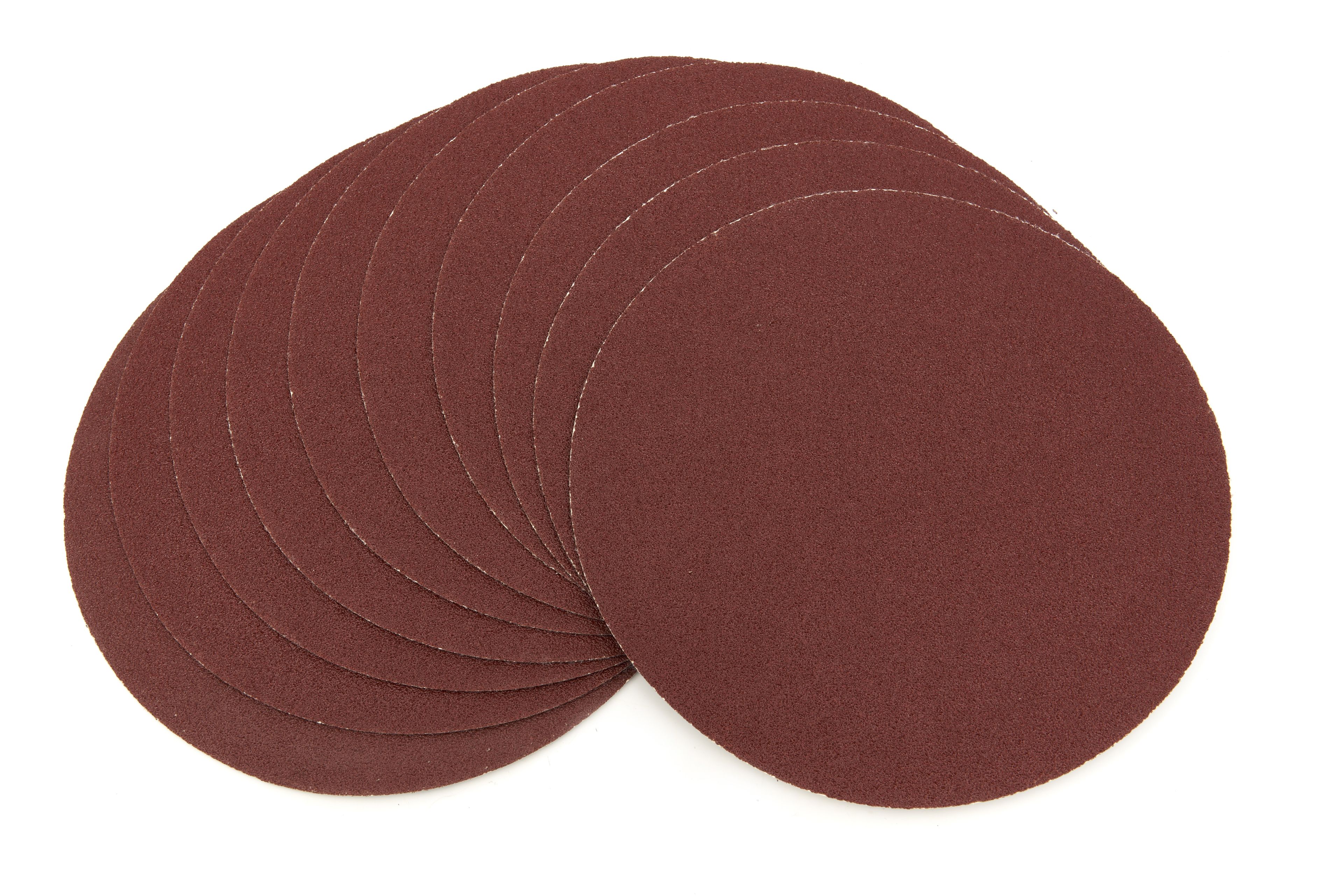 Disque abrasif HBM à fixation velcro en oxyde d’aluminium grain 80 - 10 pièces