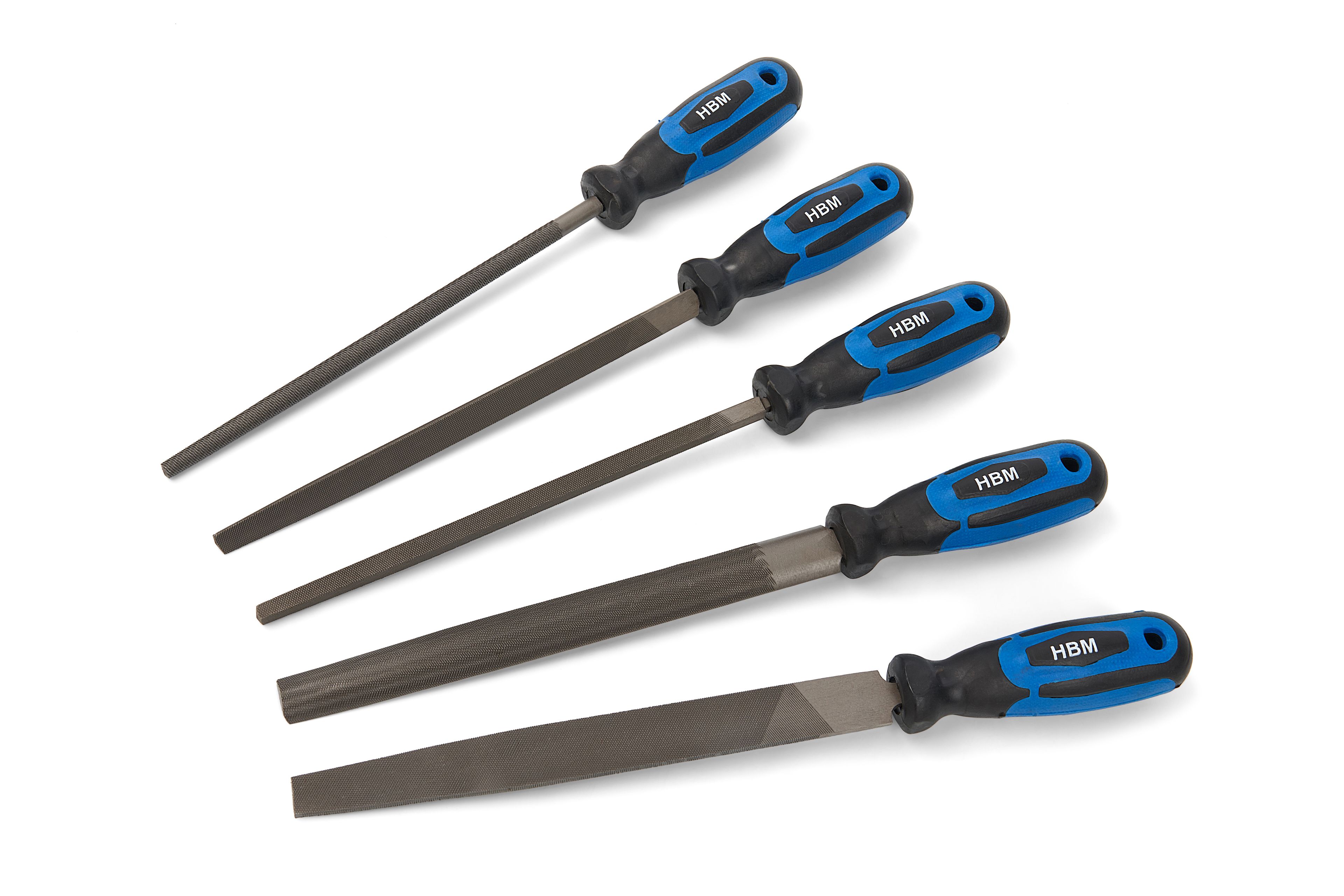 Set di lime professionale HBM da 5 pezzi 200 mm