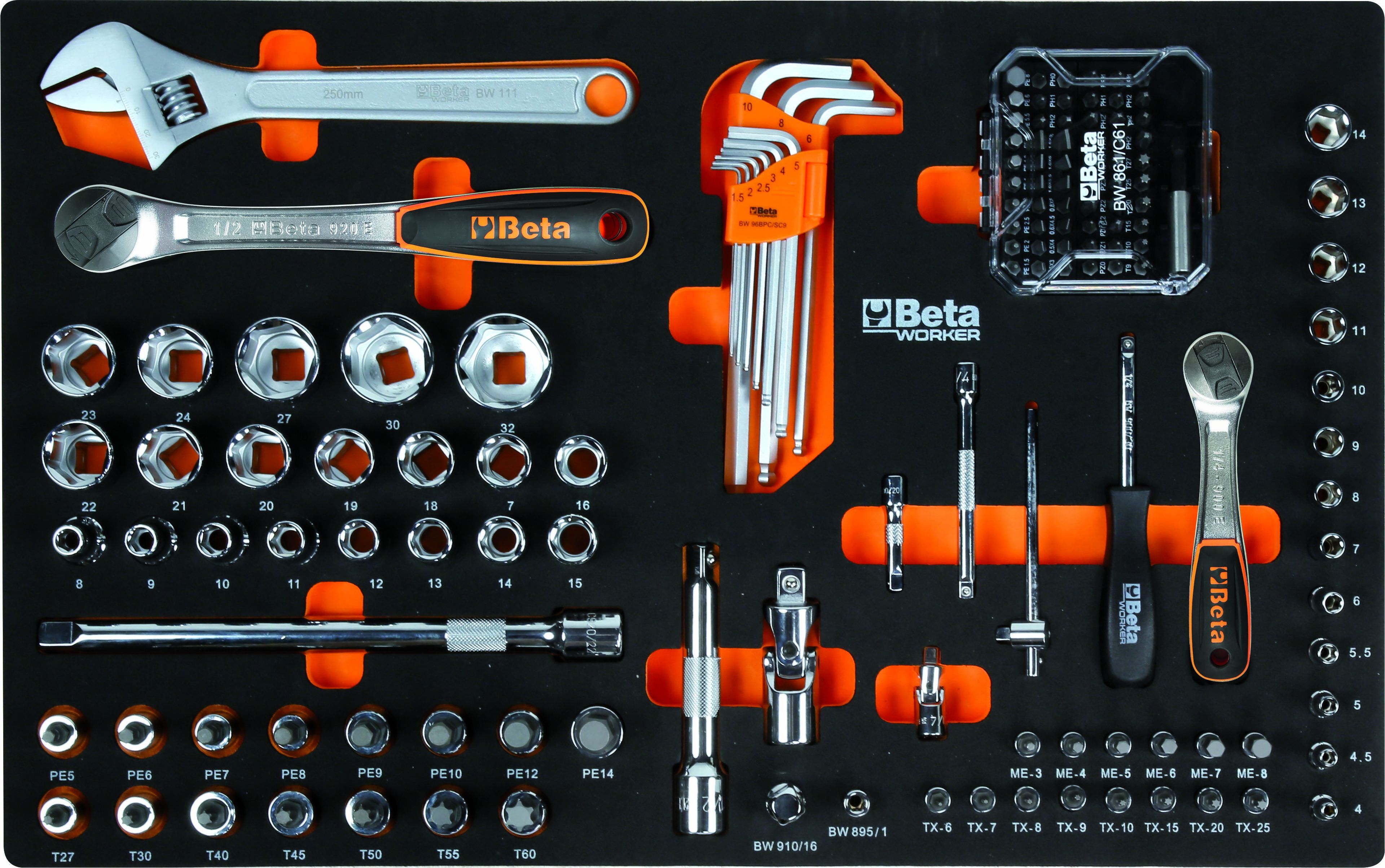 Beta Werkzeugwagen mit 6 Schubladen, 189-teilig, BW 2400RSC24/6-G Image 4