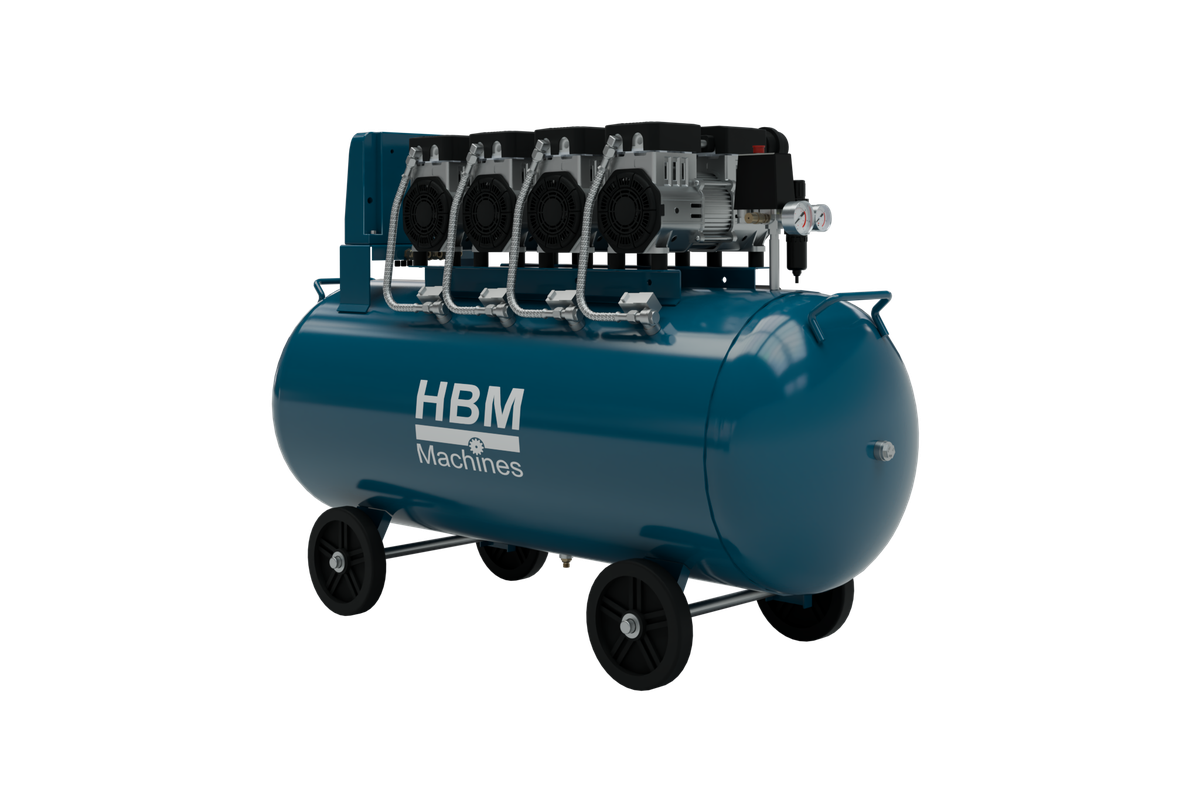 HBM compresor low noise, 4 HP, 200 litros
