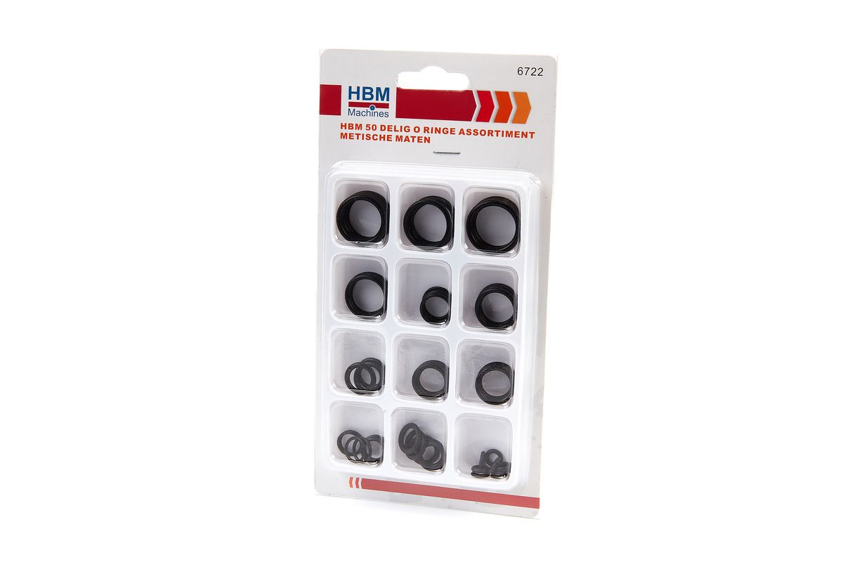 Conjunto de O-rings HBM 50 piezas tamaños métricos