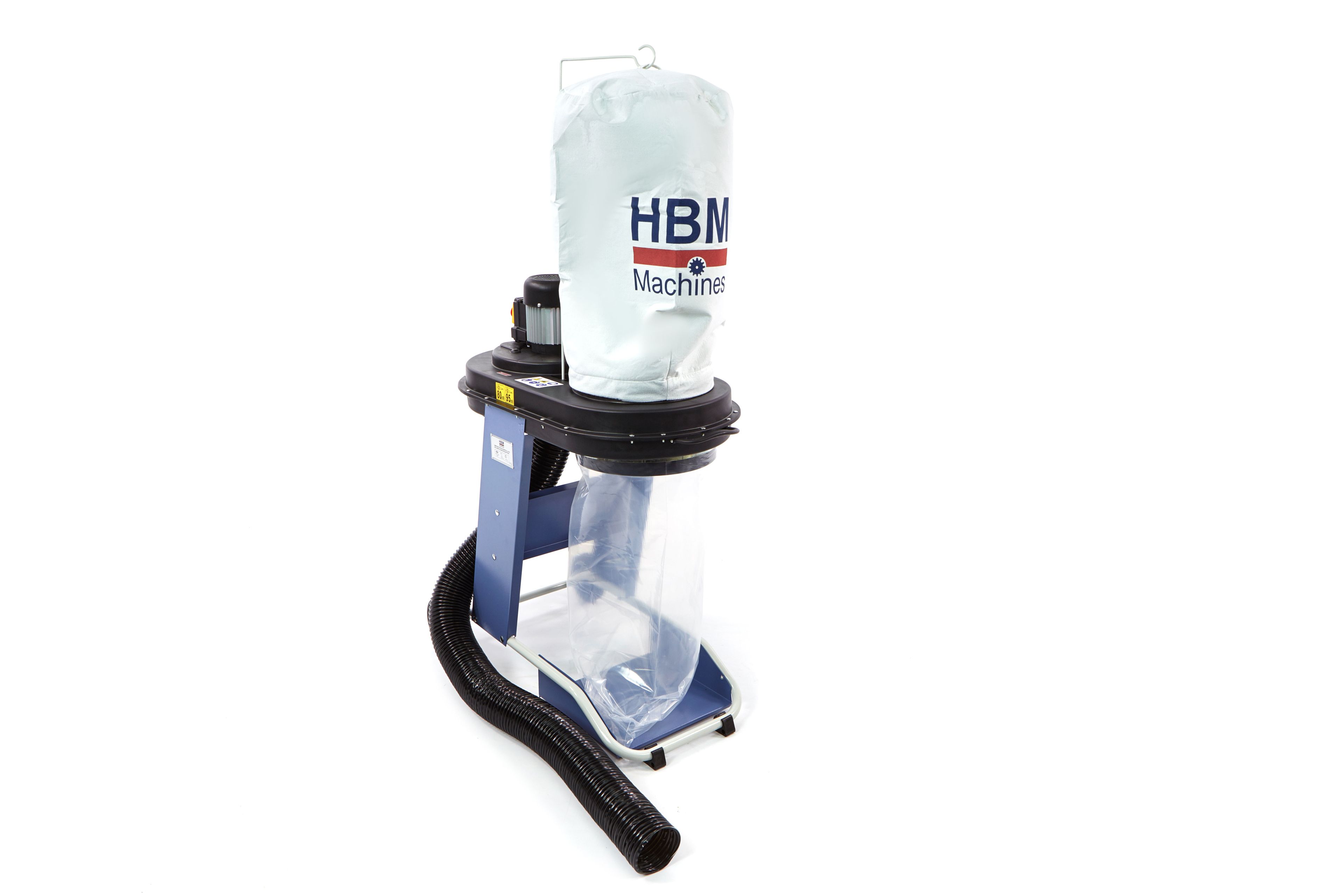 Sistema de extracción de polvo HBM 550 W con manguera y adaptadores