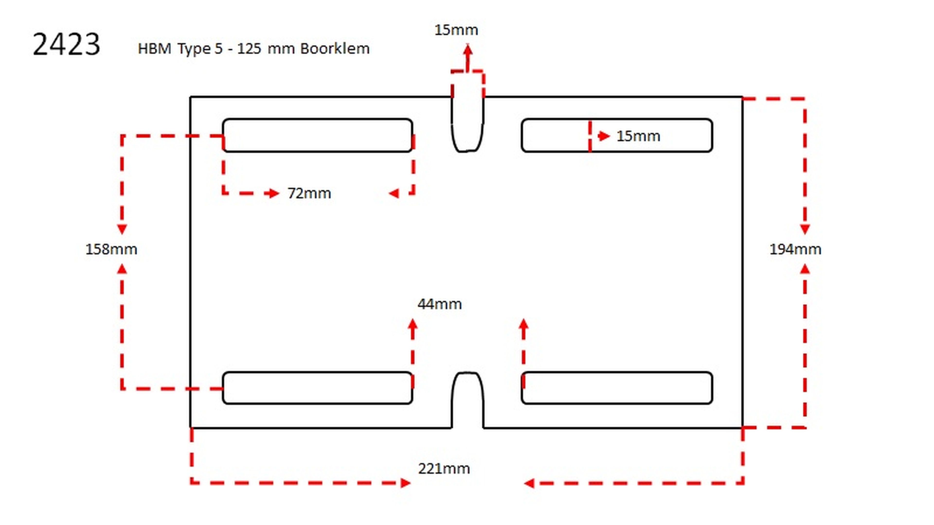 Collier de serrage HBM Type 16 Avec base 150 mm Image 8