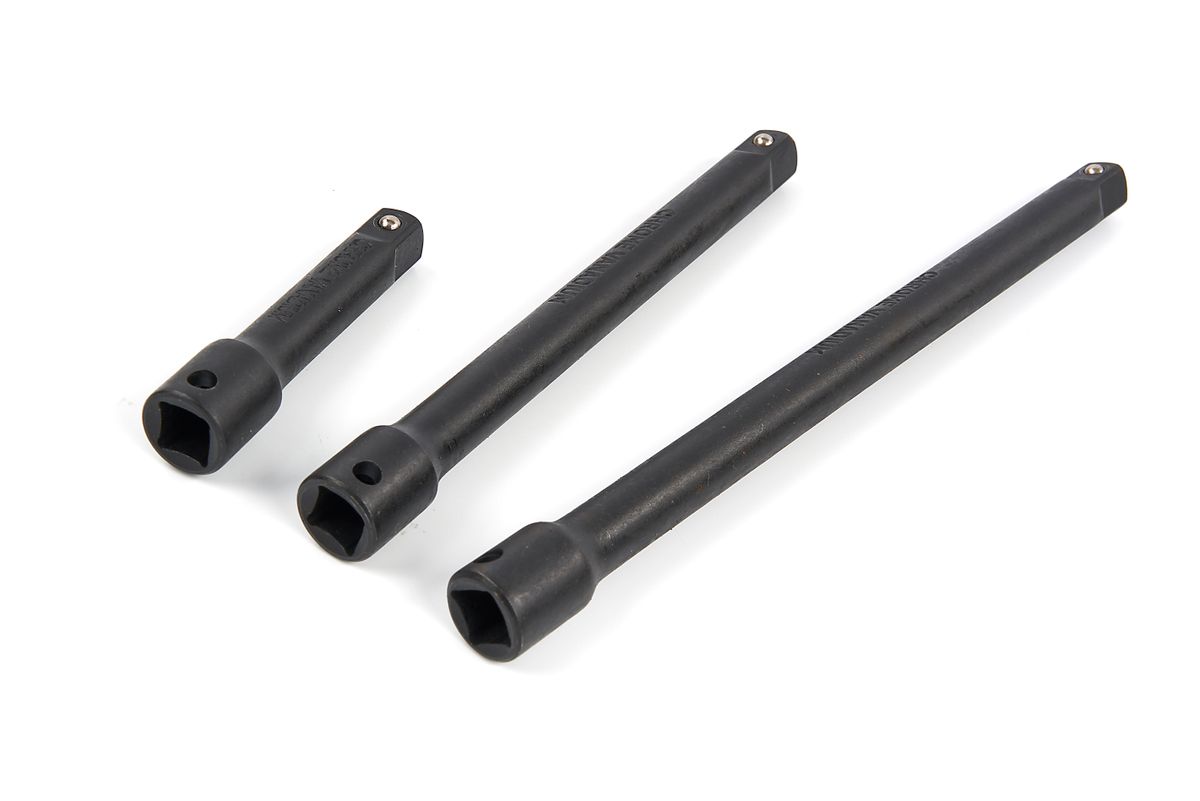 Set de extensiones de 3 piezas de 3/8 pulgadas HBM para herramientas de impacto