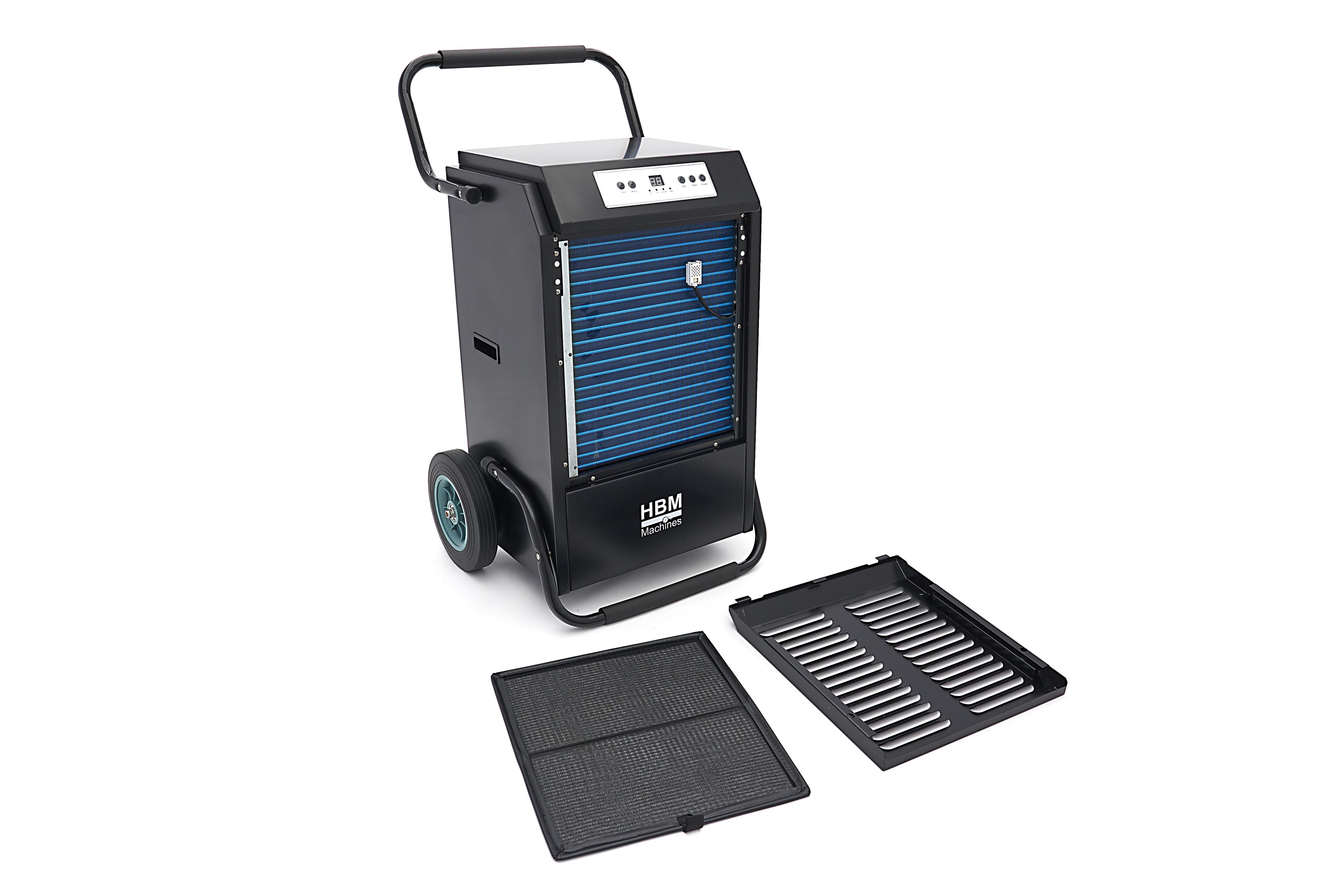 HBM deshumidificador de obra profesional, deshumidificador de aire, captador de humedad 90 litros, 1080 Watt Image 5