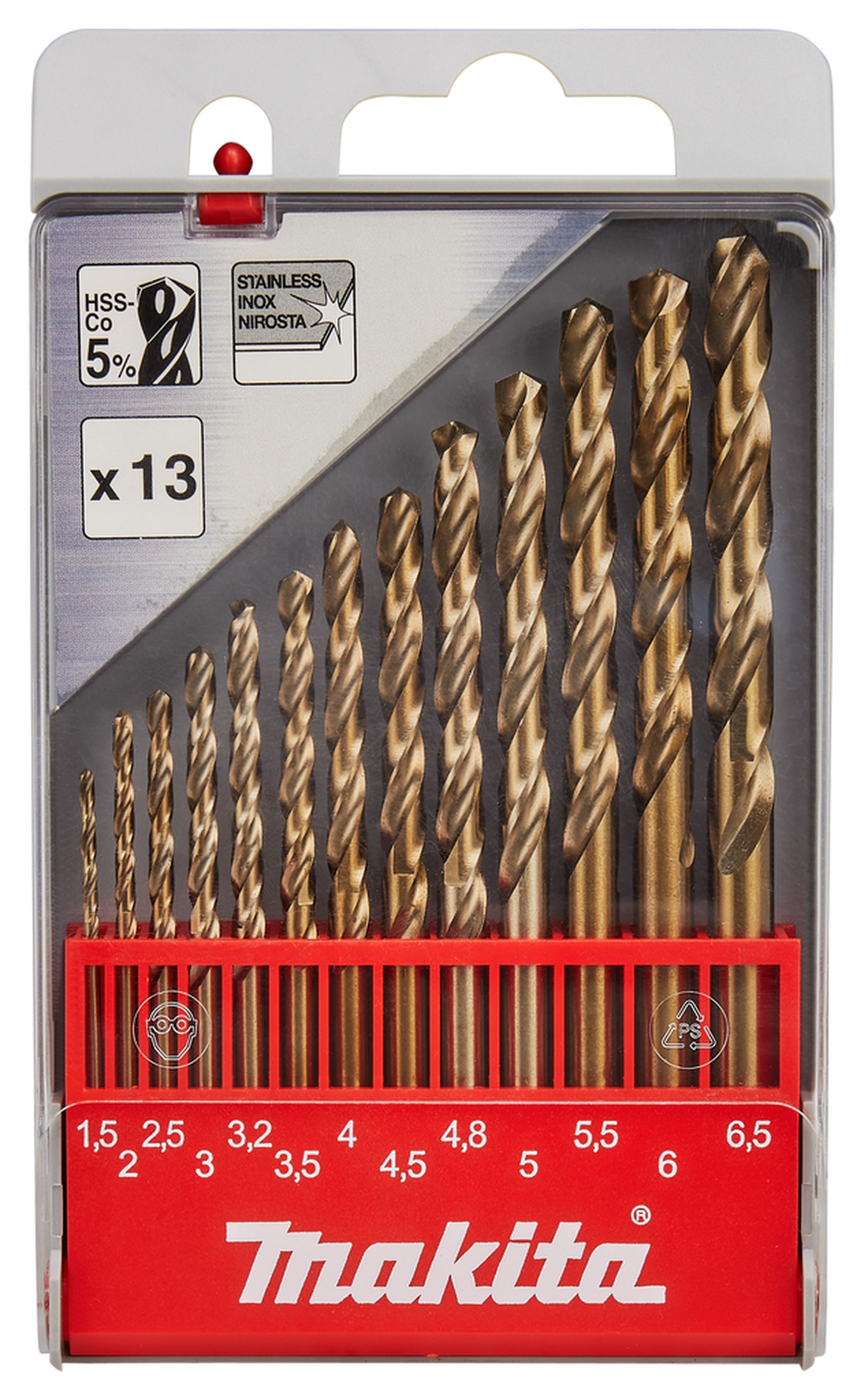 Conjunto de brocas de metal Makita de 13 piezas D-57180 Image 2