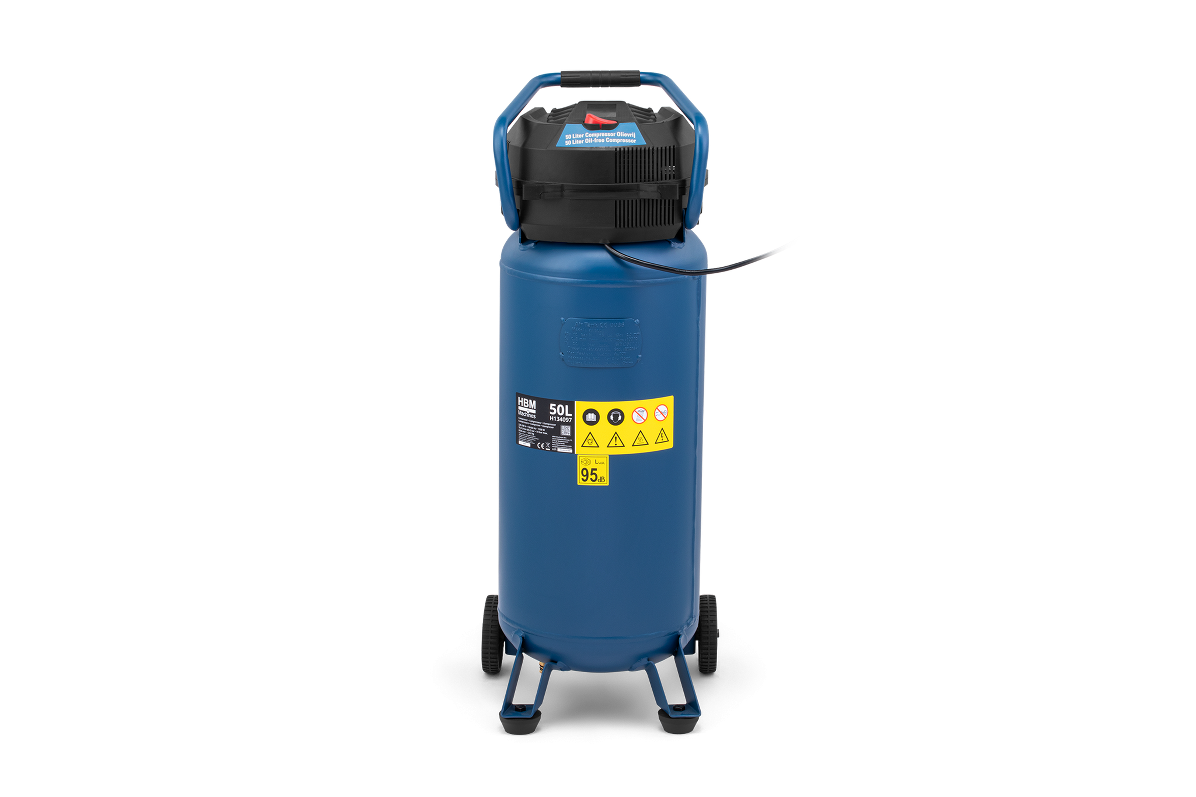 HBM stehender ölfreier Kompressor, 50 Liter, 10 Bar, 2 PS Image 5