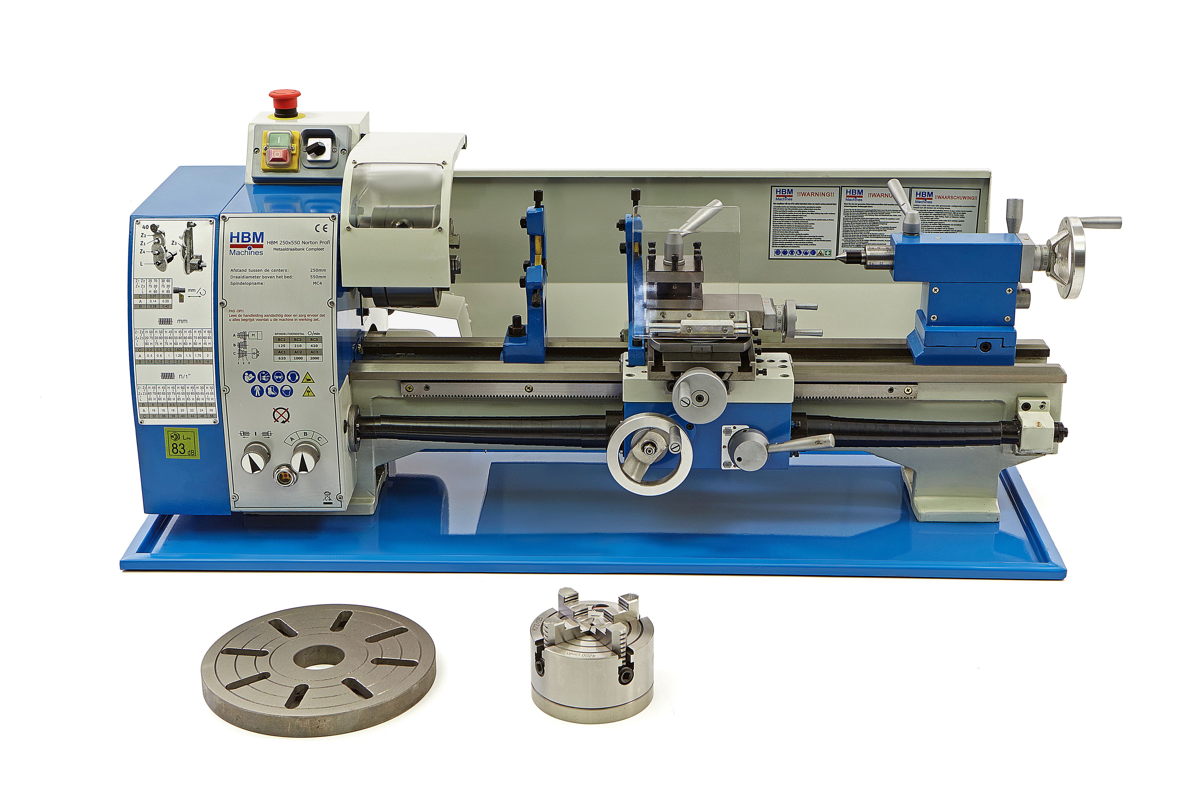 HBM metaaldraaibank 250 x 550 norton Image 2