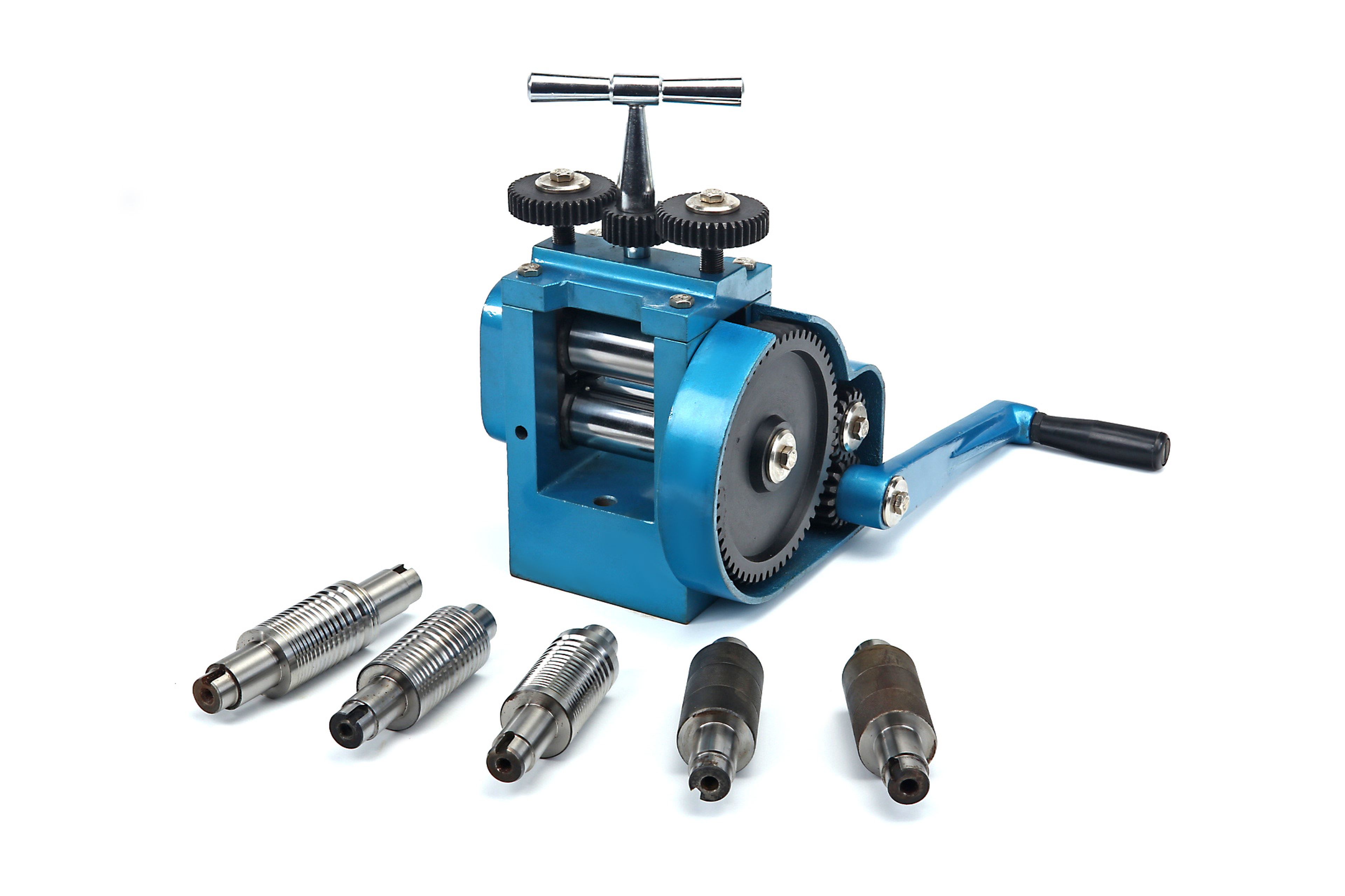 Laminoir HBM NS 320, pour bijoutier, avec 7 rouleaux