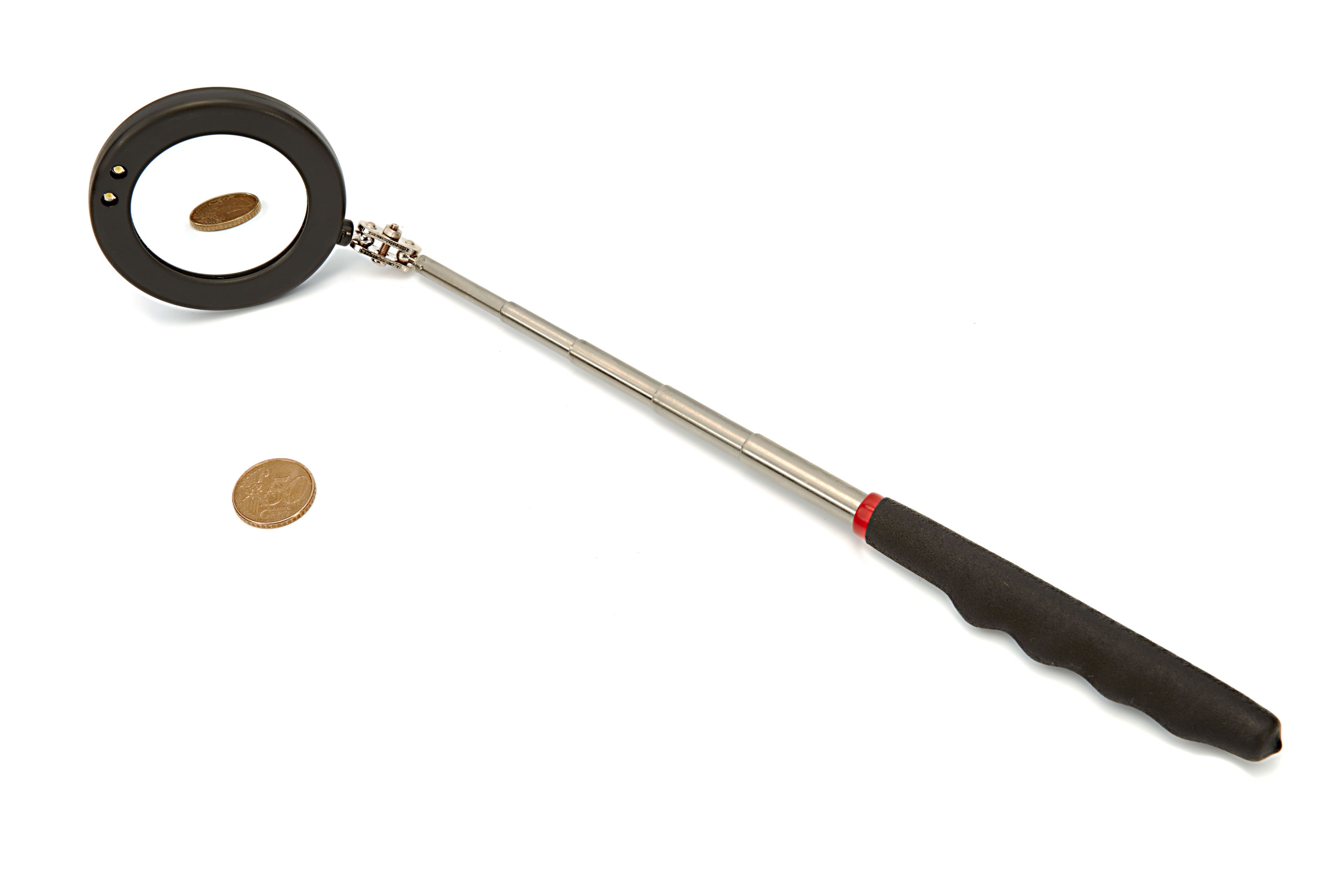 HBM 75 mm Telescopische Spiegel met LED Verlichting