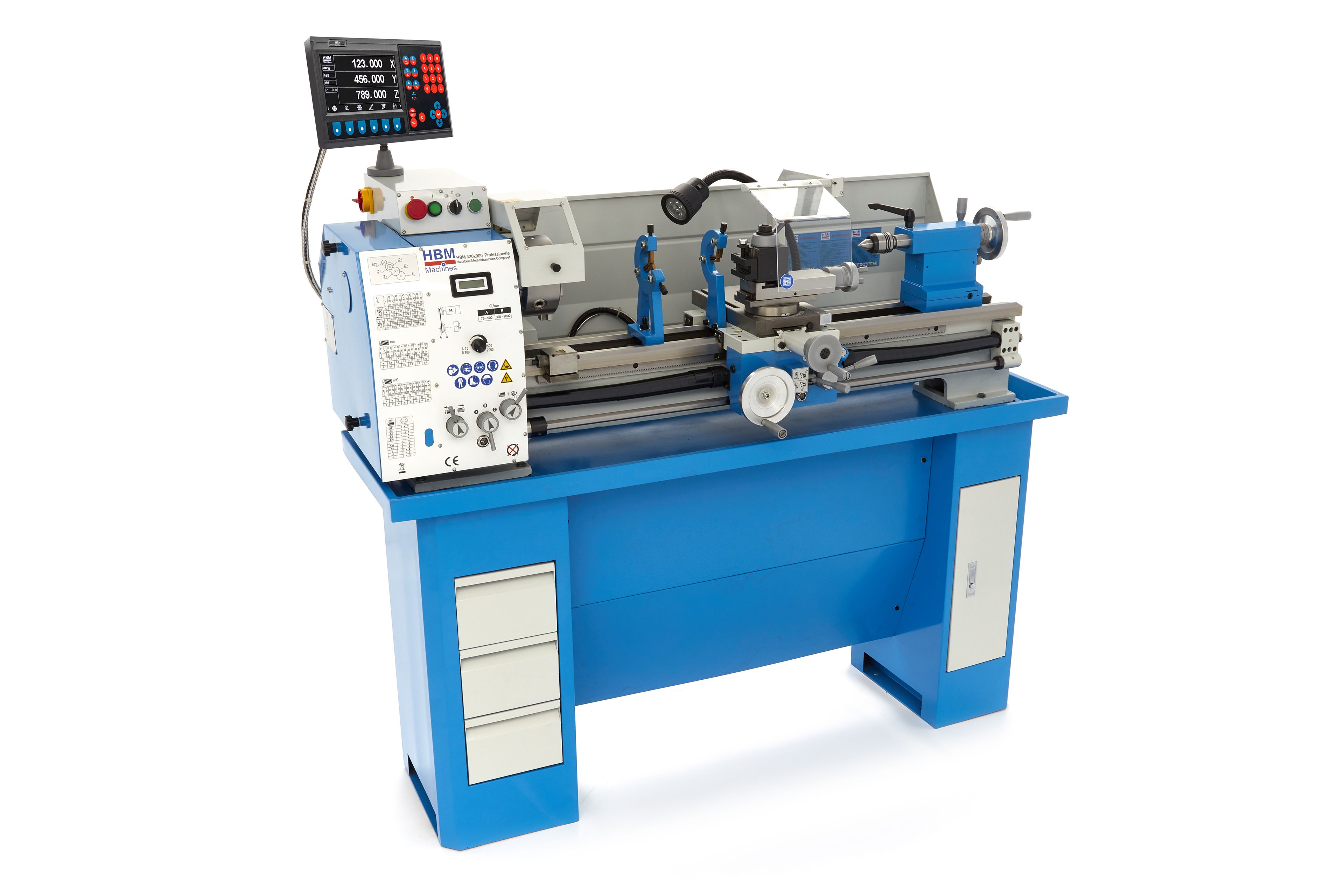 HBM tornio per metallo 320 x 900 DRO vario Image 3