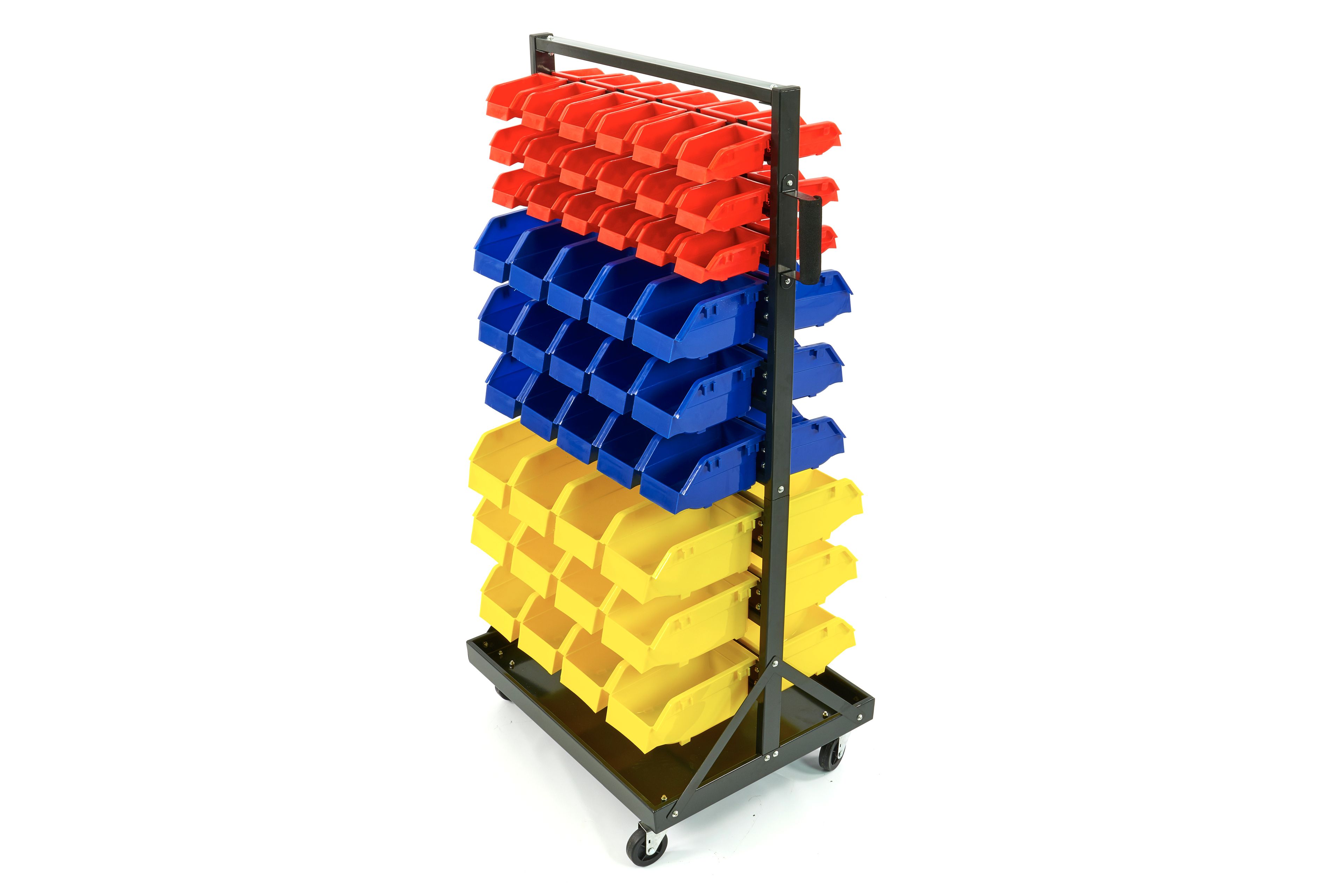 HBM Scaffale di stoccaggio mobile con 90 contenitori di stoccaggio Image 3