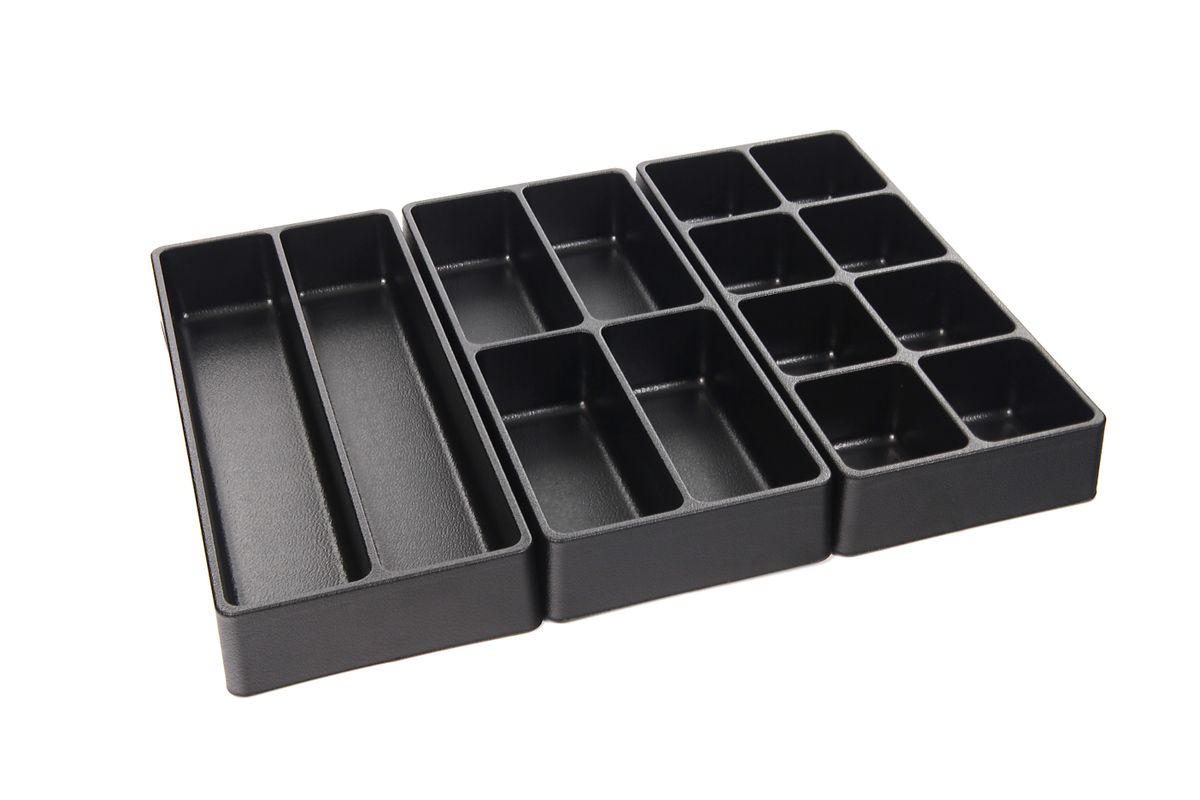 HBM Juego de incrustaciones de 3 piezas para carro de herramientas, 4 cm de altura
