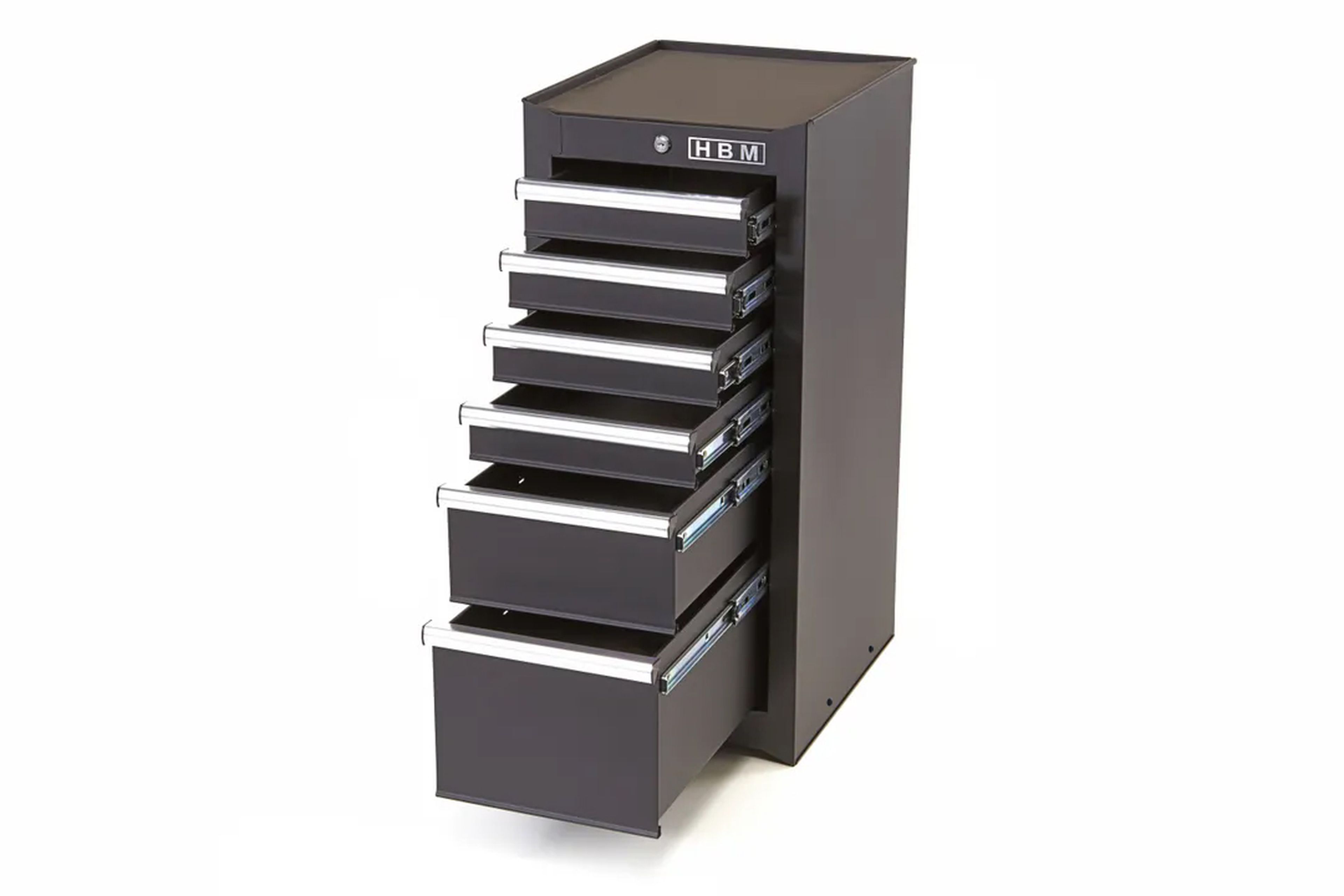 HBM Armoire à outils à 6 tiroirs noire Image 2
