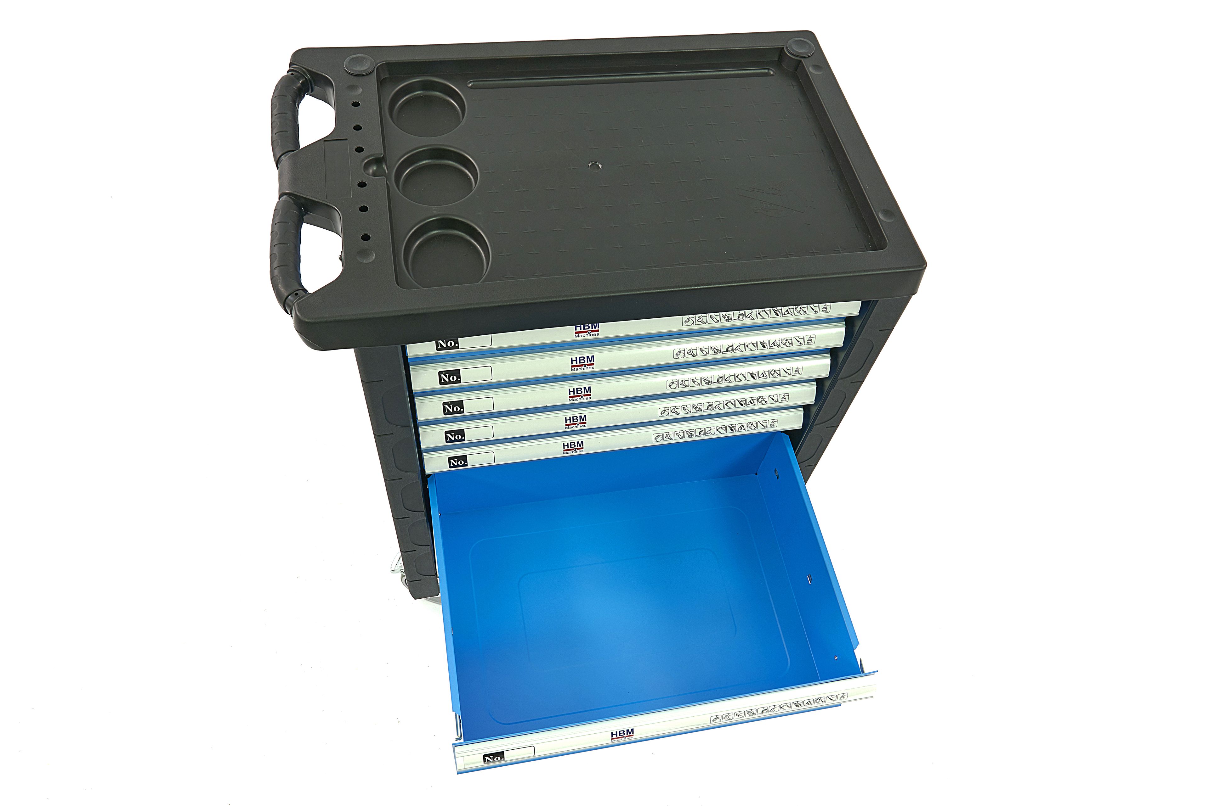 HBM gevulde gereedschapswagen 154-delig, blauw Image 13