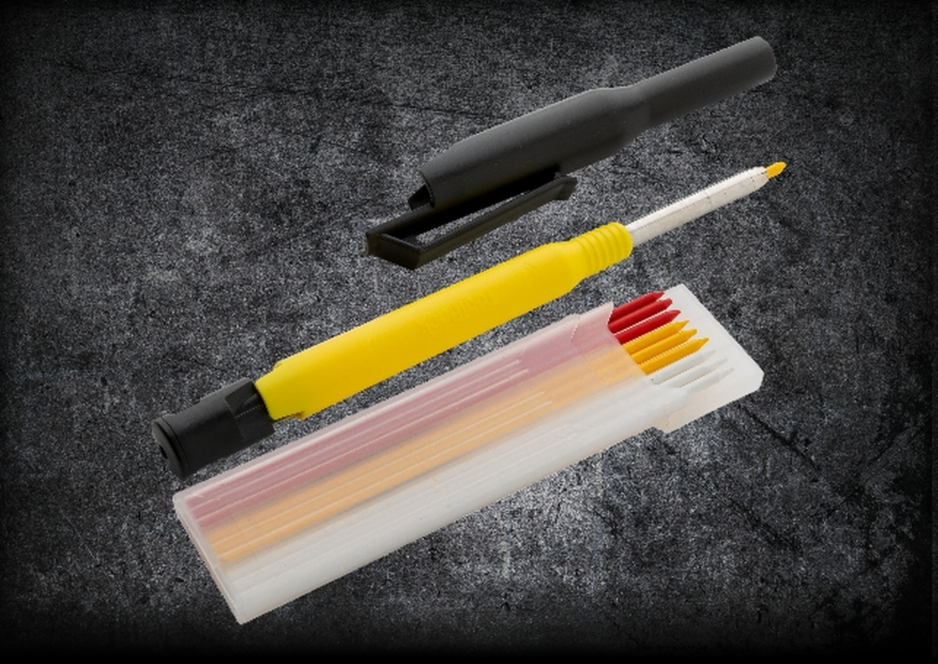 TPI Multi-functionele markeringsset, ABS houder rood, geel & witte stiftjes (10x) Image 2