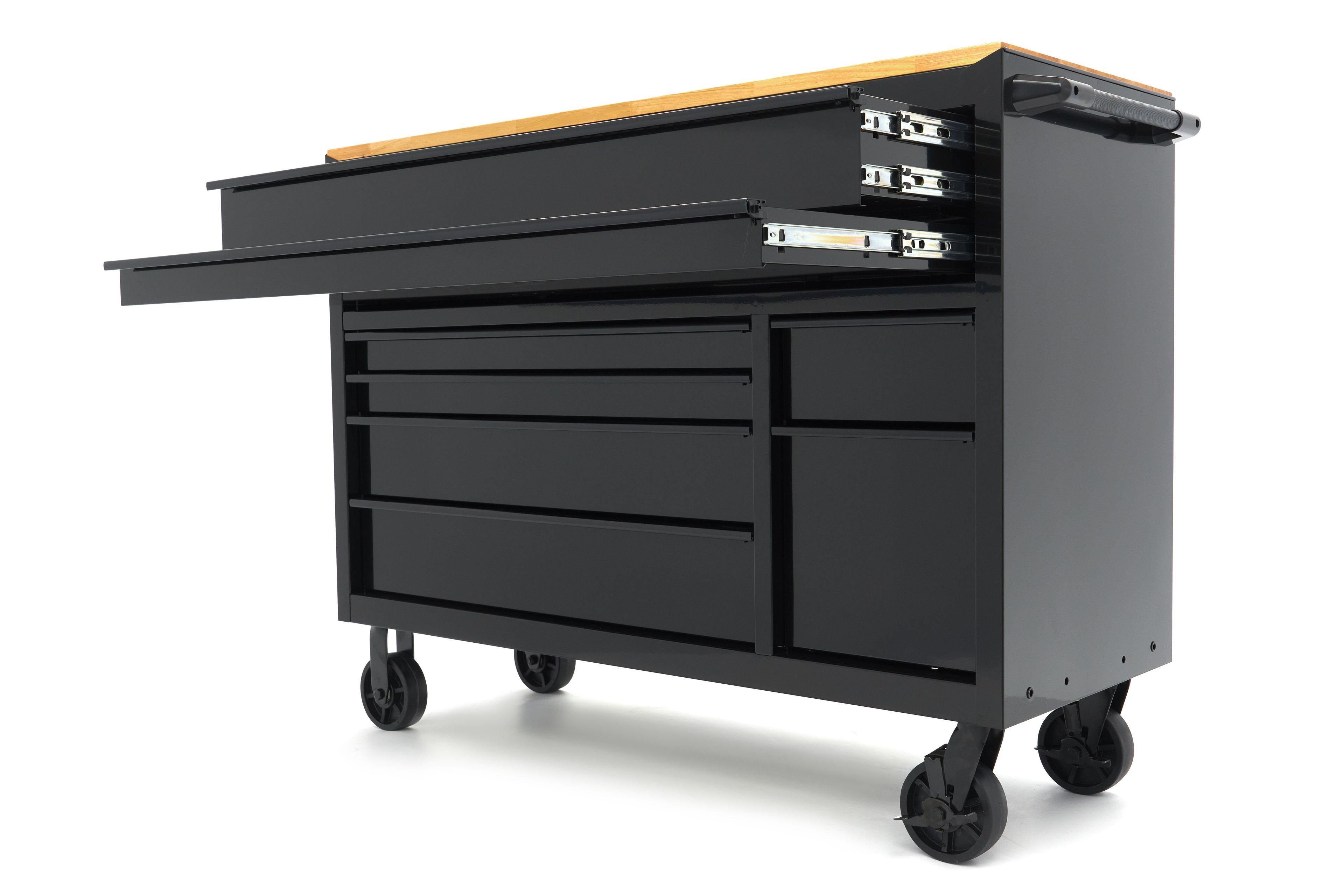 HBM gereedschapswagen, 8 laden, 142 cm, zwart Image 18